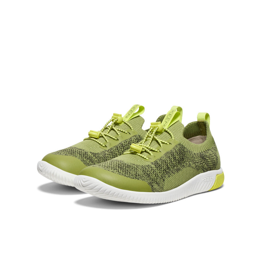 KNX Knit Sneakers for Big Kids - Breathable & Lightweight Iguana/Evening Primrose Color | Perfect for School, Play & Everyday Wear