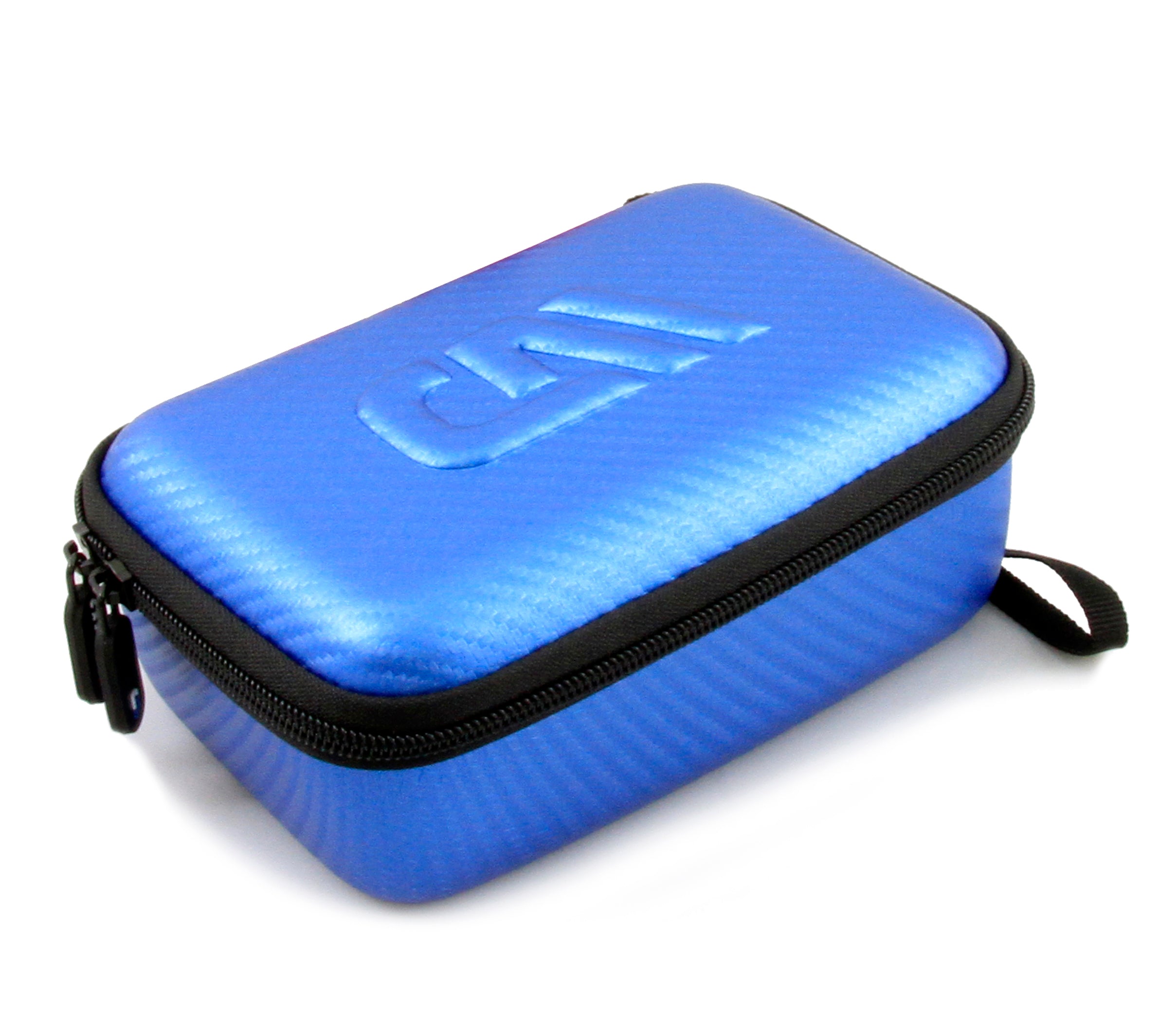 CASEMATIX 7 Hard Shell EVA Travel Case with Wrist Strap & Padded Divider - Protective Storage for Camera, Drone, GoPro Accessories up to 6.5 x 4 x 2 Inches - Perfect for Travel, Hiking & Outdoor Adventures