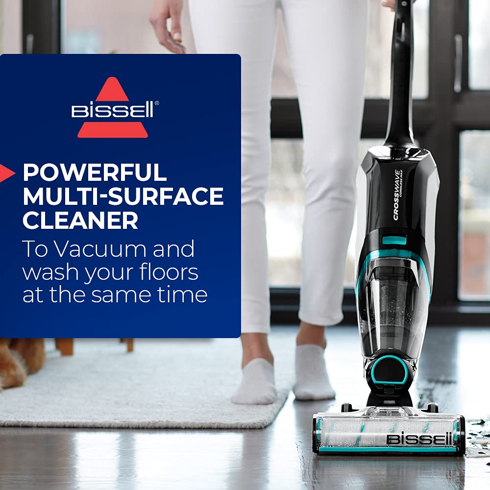BISSELL CrossWave Cordless Max 36V WiFi-Connected Wet Dry Vacuum Mop - Self-Cleaning Cycle for Hardwood Floors & Carpets - Perfect for Pet Hair, Spills & Whole Home Cleaning