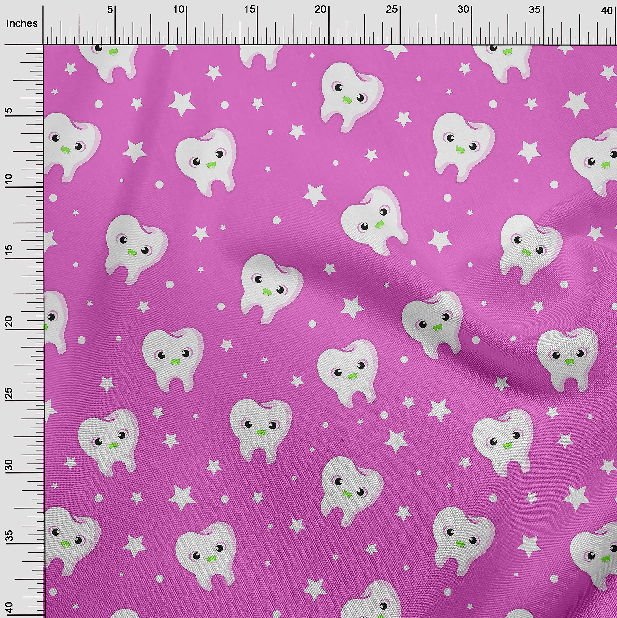 Premium 100% Cotton Cambric Fabric - Light Pink Printed Dress Material, 56 Inch Wide by The Yard | Perfect for DIY Dresses, Skirts & Home Decor Projects