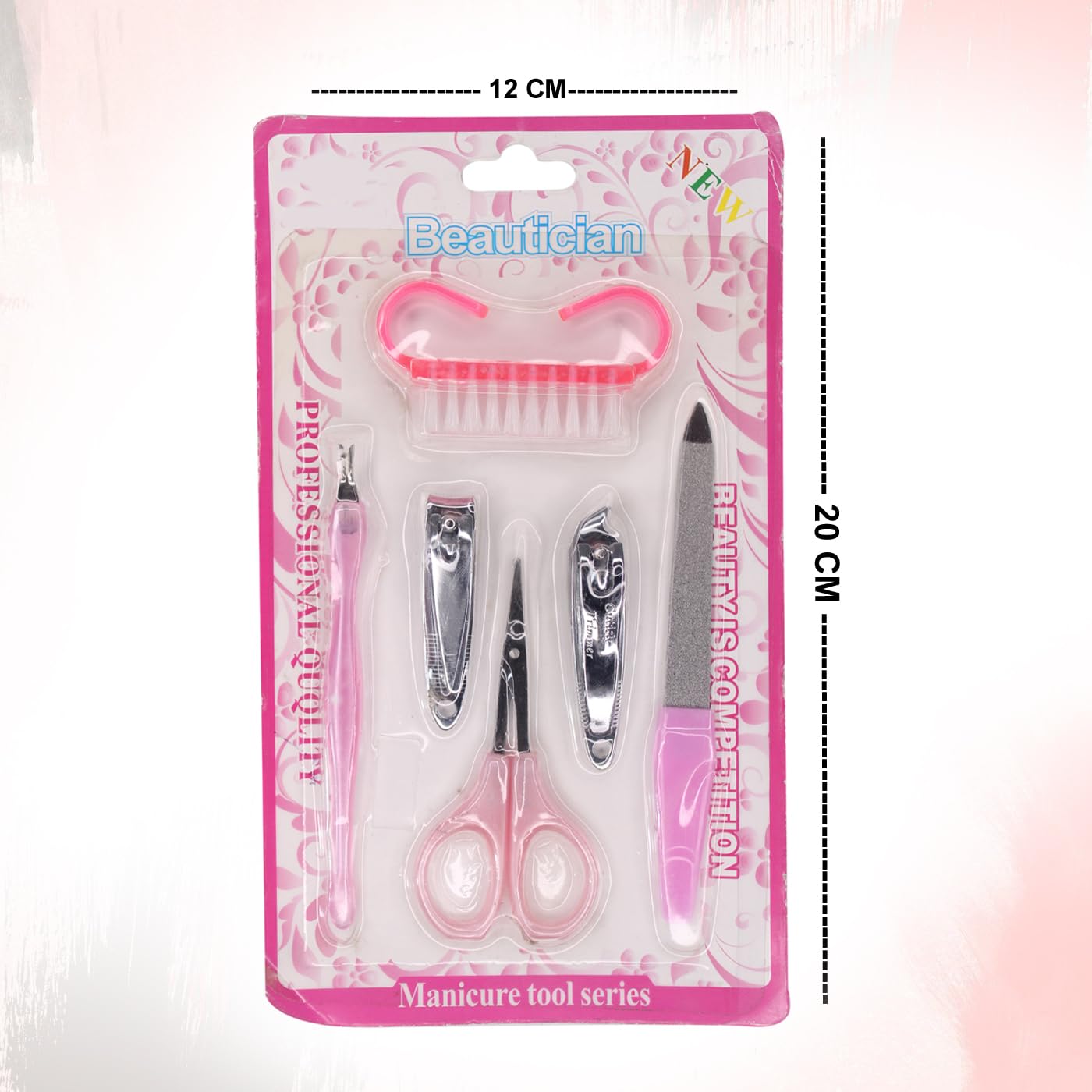Professional KAVIN Manicure & Pedicure Kit - 8-Piece Dead Skin & Callus Remover Tools Set for Women & Girls (Various Colors) | Perfect for Home Spa, Nail Care & Foot Treatment