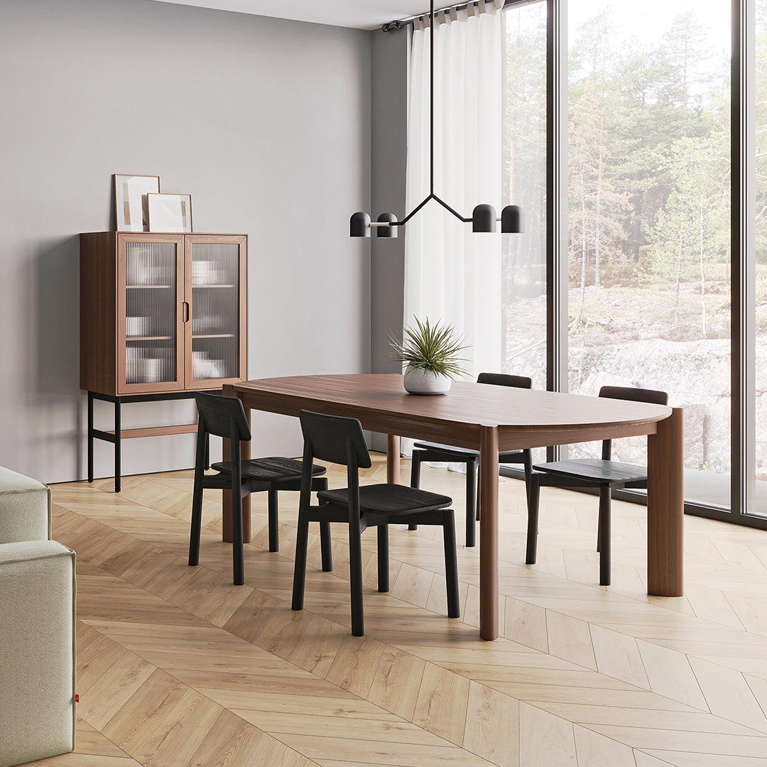 Bancroft Rectangle Dining Table - Modern Farmhouse Style for Kitchen, Dining Room & Small Spaces