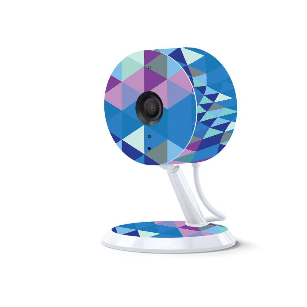 MightySkins Protective Vinyl Decal Wrap Cover for Amazon Cloud Cam - Purple Kaleidoscope Design | Durable, Customizable & Easy to Apply Skin | Made in USA | Perfect for Home Security Camera Protection & Personalization