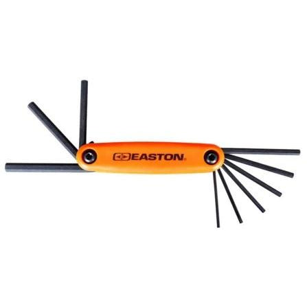 Easton Pro XL Allen Wrench Set - 10-Piece Metric & SAE Hex Key Set for Bikes, Furniture & DIY Projects - Durable Steel Construction with Non-Slip Grip