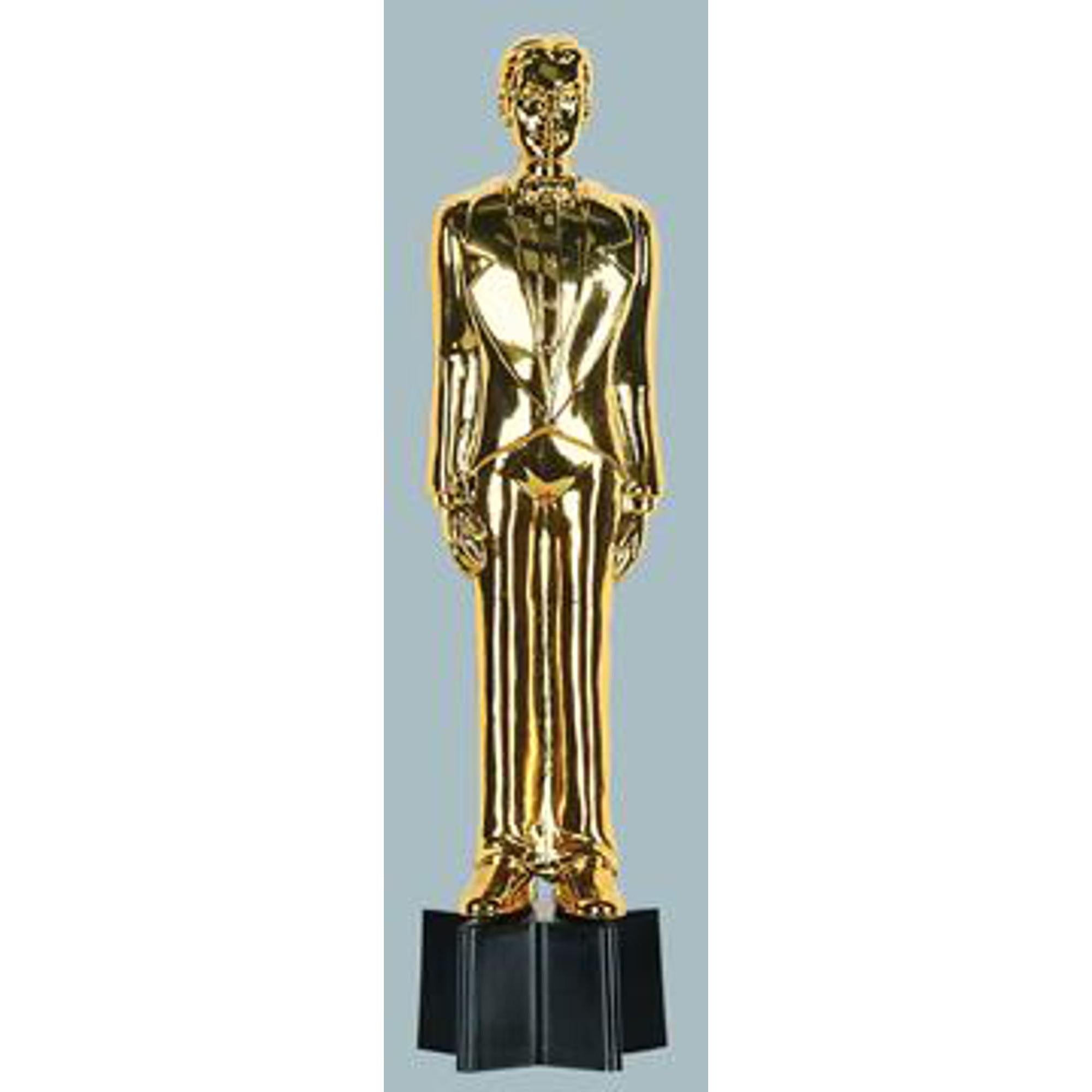 Bronze Colored Resin Trophy Statue for Men - 9 Inch Achievement Award for Recognition Ceremonies, Office Awards, Sports Competitions & Corporate Events