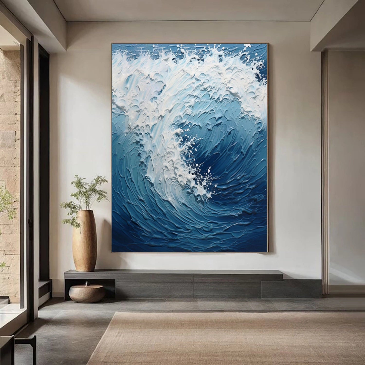Ocean And Sky Painting #OS 238 - Stunning Coastal Wall Art for Living Room, Bedroom & Office Decor
