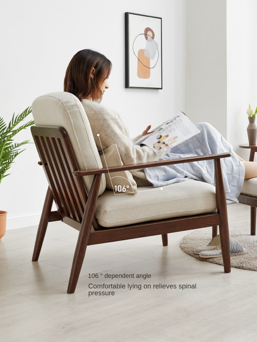 Solid Oak Wood Walnut Finish Leisure Combination Set - Perfect for Living Room, Bedroom, or Office Furniture