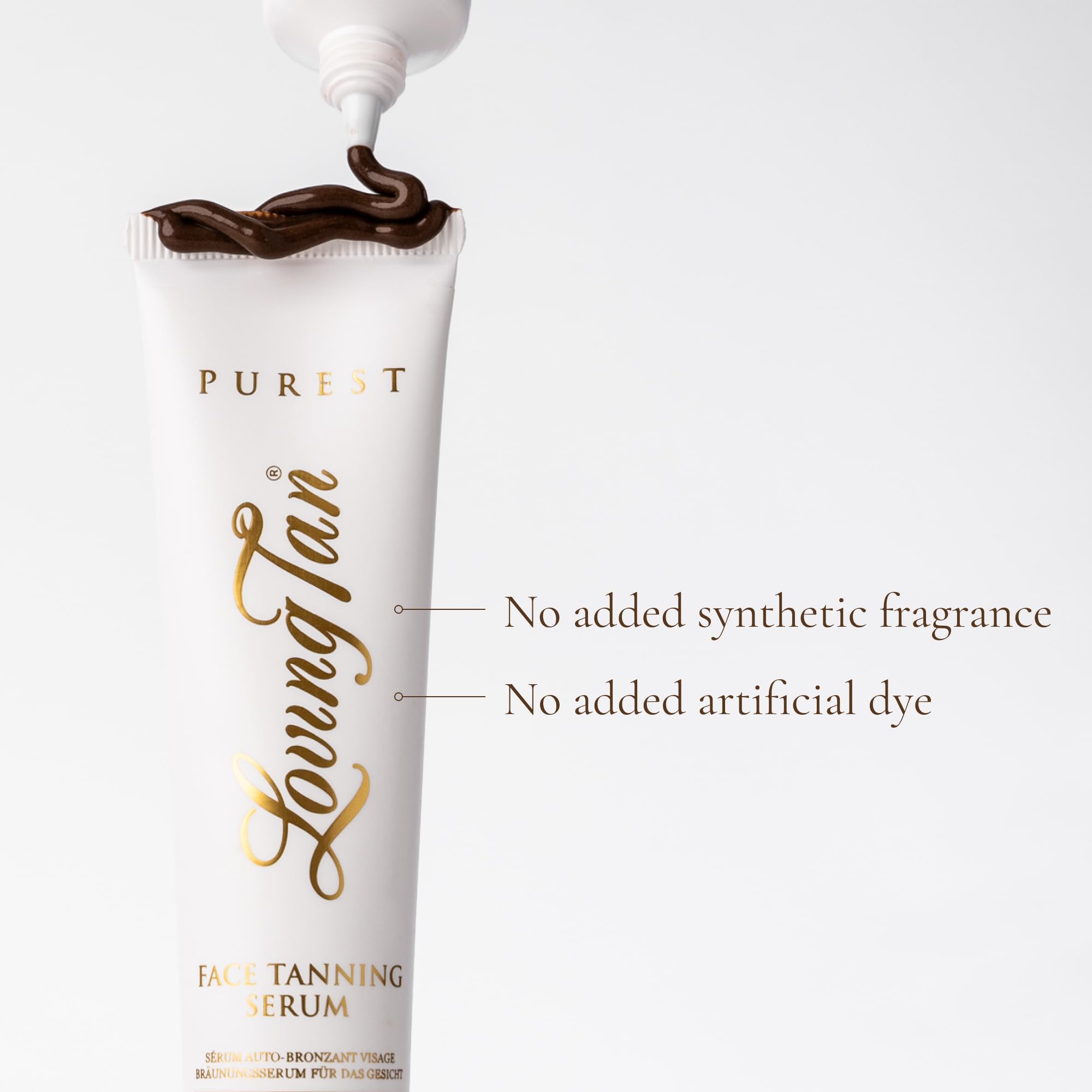 Loving Tan Purest Face Tanning Serum Dark - 97% Organic Natural Sunless Tanner for Face, Vegan & Cruelty Free Self Tanner (1 Fl Oz) - Perfect for Natural-Looking Glow at Home, Parties & Vacations