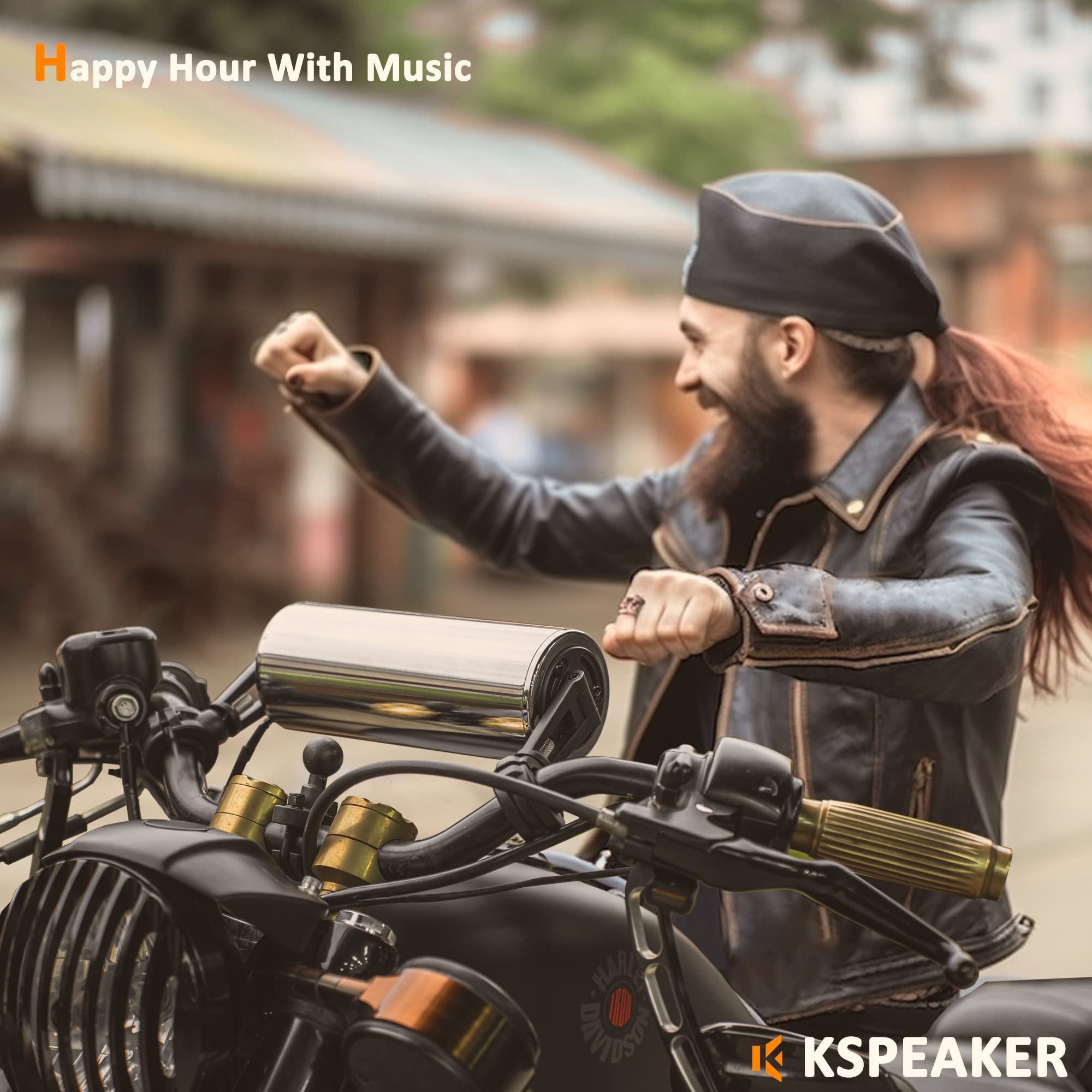 Waterproof Bluetooth Motorcycle Speakers with Built-in Amplifier - 3 Inch Metal MP3 Player for ATV, Scooter & 12V Vehicles | Perfect for Outdoor Rides, Road Trips & Adventure Sports