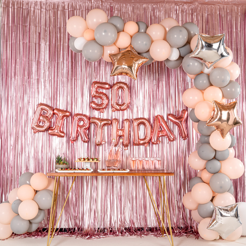 Balloonify Rose Gold Mylar Number 5 Balloon - 16 Inch Party Decoration for Birthdays, Anniversaries & Celebrations (1 Count)
