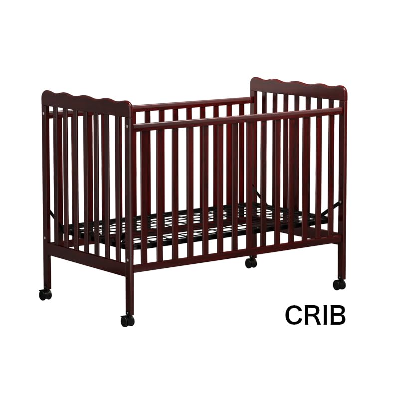 3-in-1 Convertible Crib to Toddler Bed & Full Size Bed Frame - Safe Baby Crib for Nursery | Perfect for Small Spaces & Growing Kids | Mattress Not Included