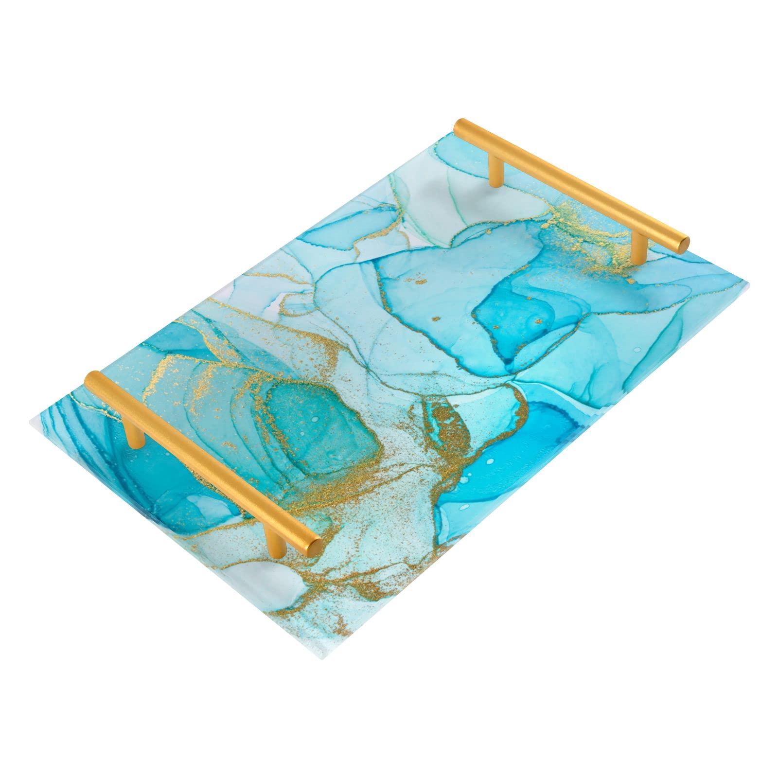 Acrylic Serving Tray with Handles - 7.87