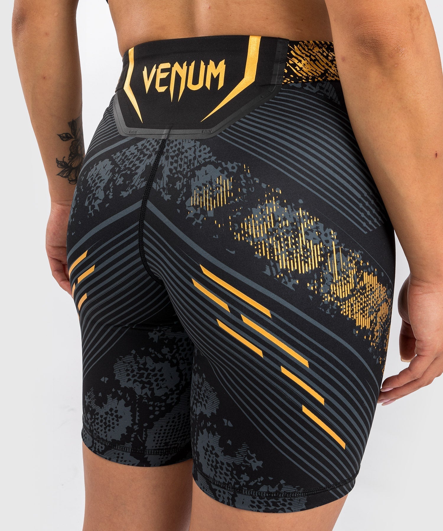 Venum UFC Adrenaline Personalized Authentic Women's Fight Night Vale Tudo Shorts - Long Fit Champion MMA Training & Competition Gear for UFC Fans
