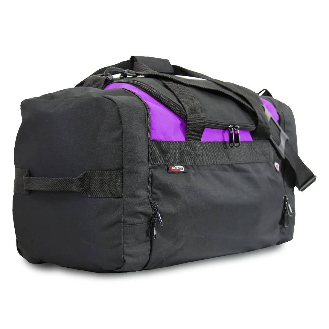 Trackster Auto Racing Motorsports Gym Gear Sports Equipment Duffel Bag - Waterproof Travel Duffel for Gym, Workout, Sports & Travel - Perfect for Athletes, Fitness Enthusiasts & Outdoor Adventures (Black-Purple)