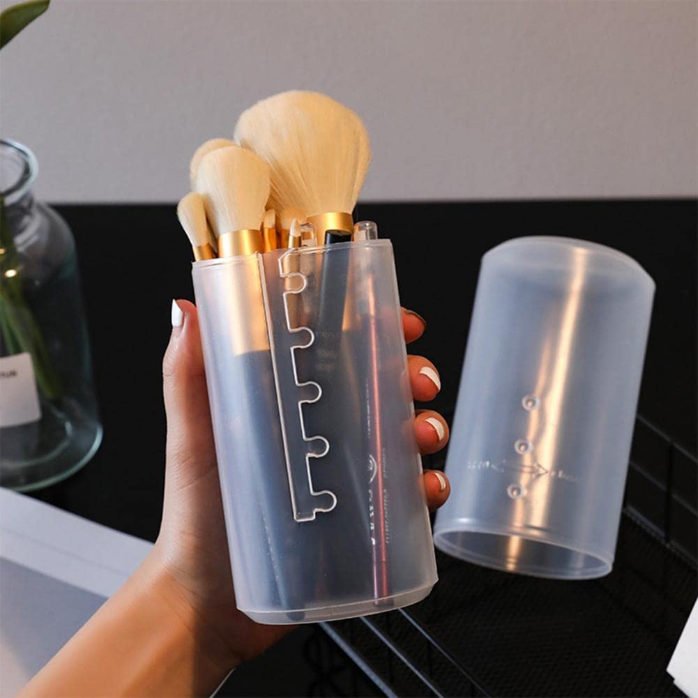 AKADO Retractable Makeup Brush Holder Organizer - Travel Case for Vanity & Makeup Artist Brushes Storage (Empty) - Perfect for Home, Salon & On-the-Go Beauty Essentials