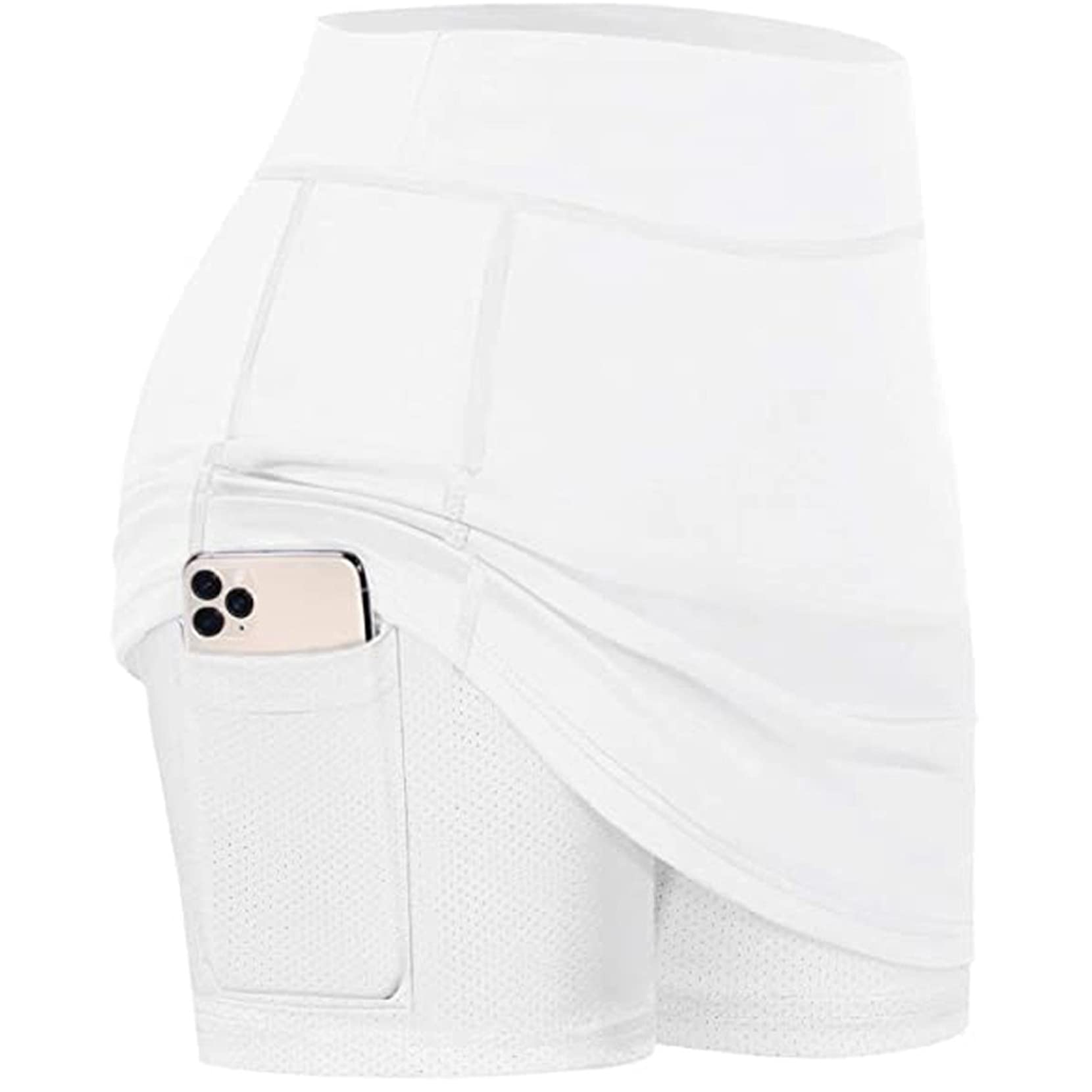 Women's Tennis Skirt with Built-in Shorts - Athletic Skort for Running, Workout, Yoga & Dance - Breathable & Comfortable with Pockets - Perfect for Gym, Court & Casual Wear