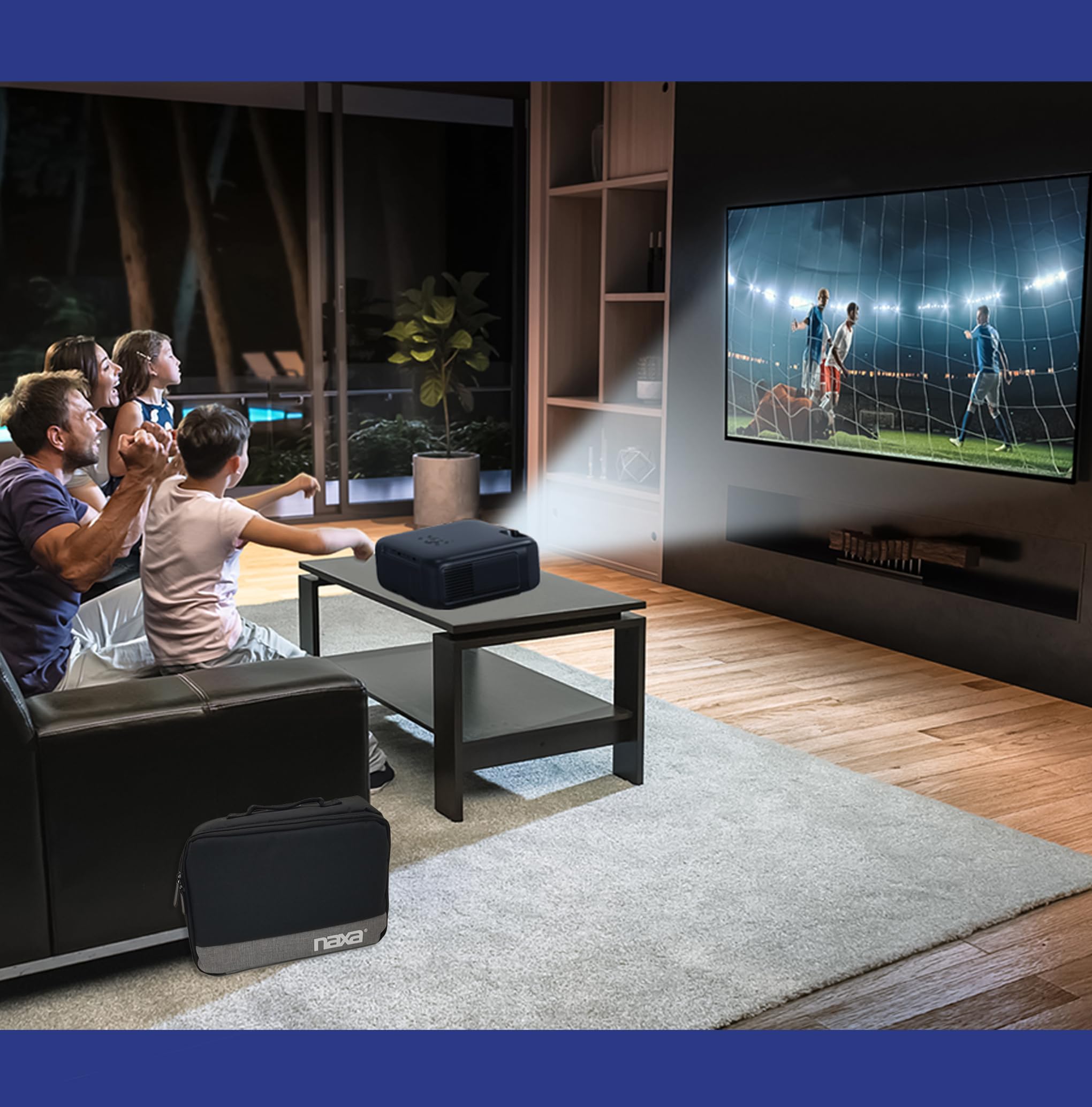 Naxa NVP-3002C 210-inch HD LCD Projector with 100