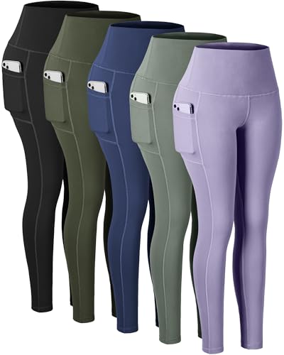 5 Packs -Black/Army Green/Navy/Smoky Green/Violet