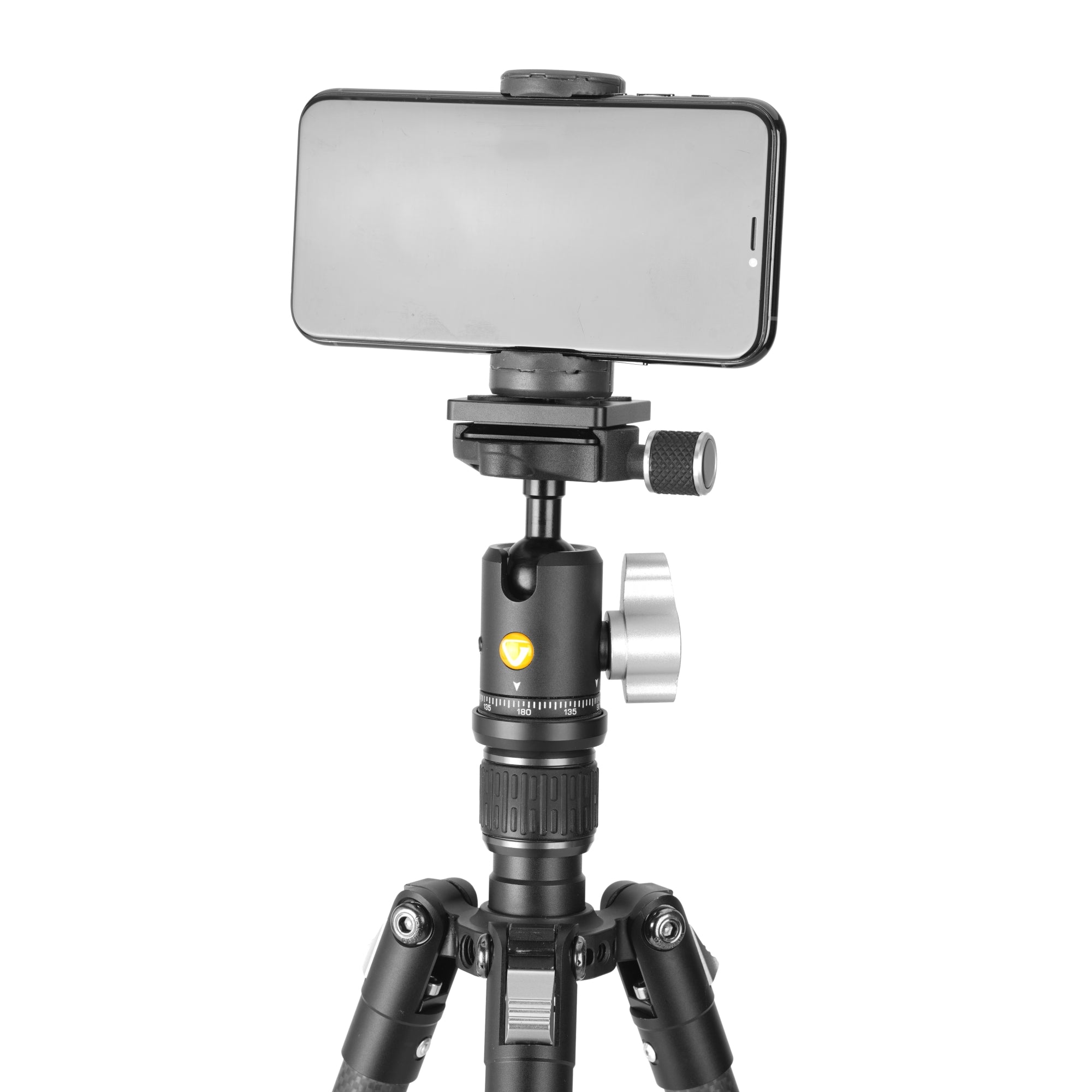 Vesta GO 204CB Lightweight Carbon Fiber Travel Tripod with Ball Head - Compact & Stable for Outdoor Photography, Hiking, and Travel Adventures