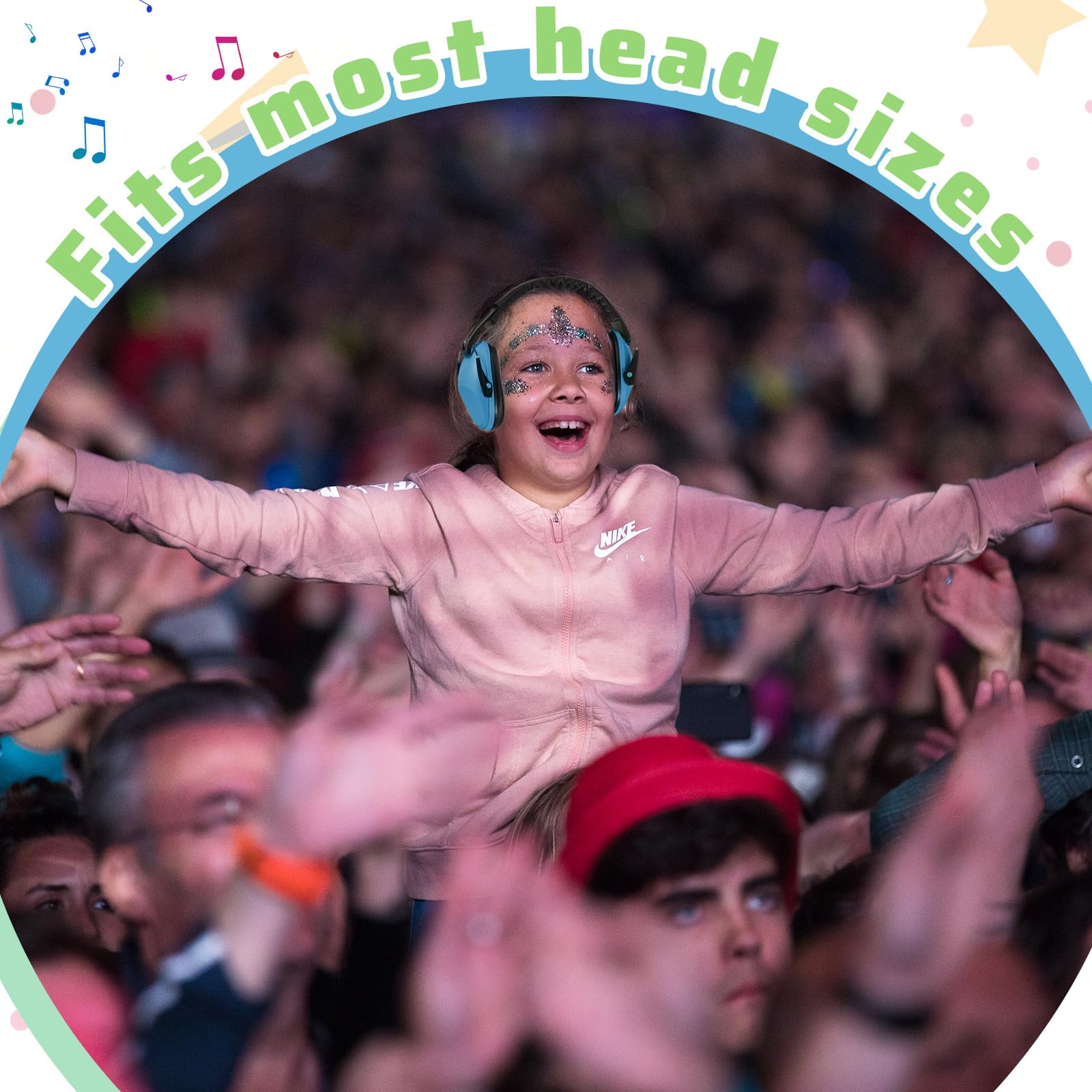 Amylove 12 Pack Kids Noise Cancelling Headphones - 27dB Hearing Protection Earmuffs for Autism, Concerts & Sensory Needs (Cute Style, Classic Colors) - Perfect for Air Travel, School & Loud Events
