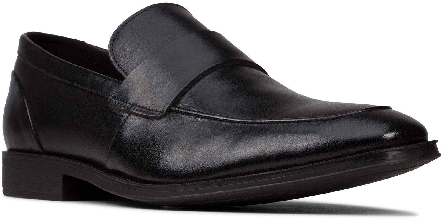 Clarks Men's Gilman Free Loafer Shoes - Comfortable Slip-On Casual Dress Shoes for Business & Travel - Premium Leather Loafers for Men