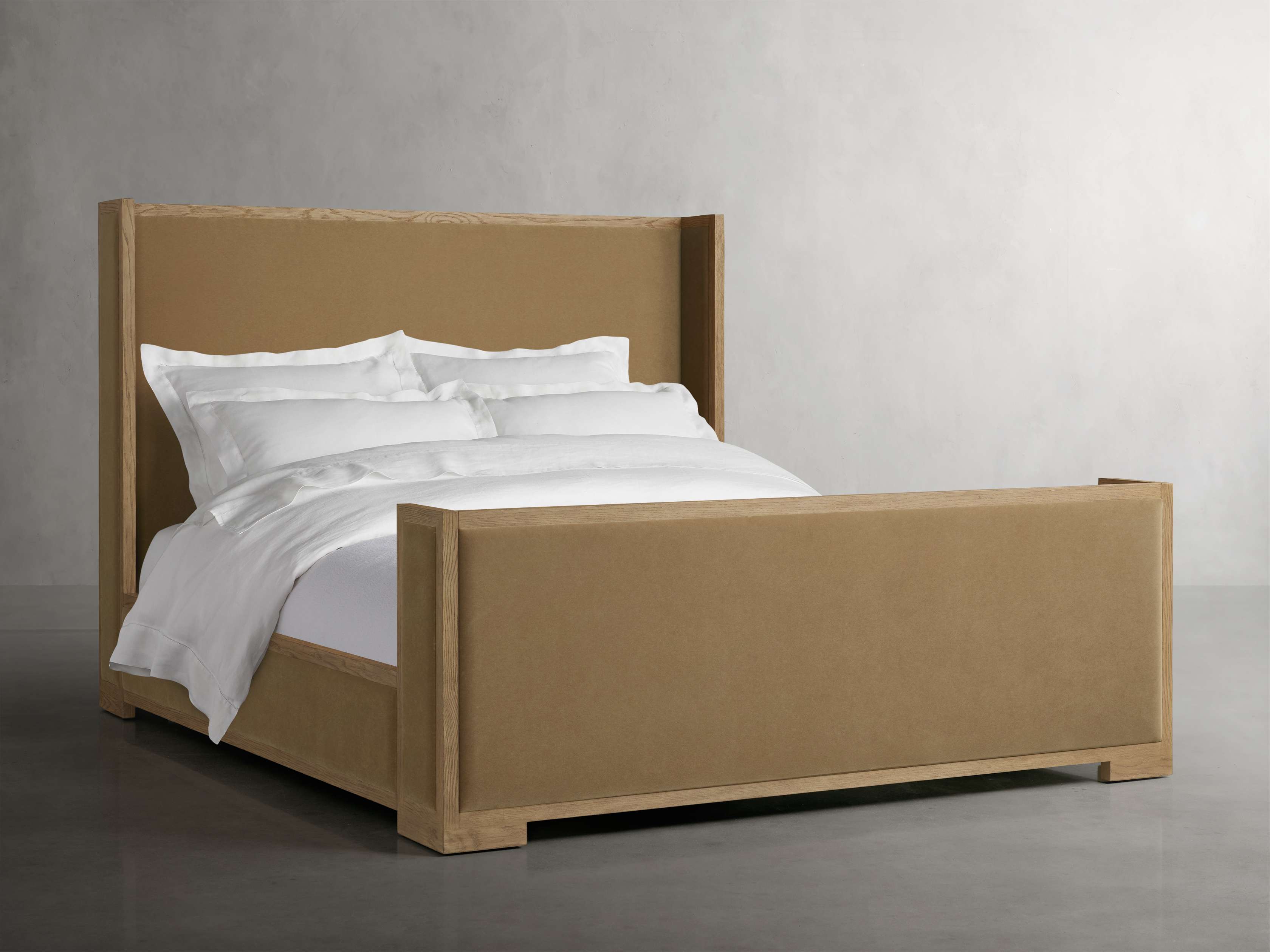 Darien Shelter Bed with High Footboard - Queen Size Wooden Bed Frame for Bedroom, Home Decor & Guest Room - Perfect for Modern & Cozy Bedroom Designs