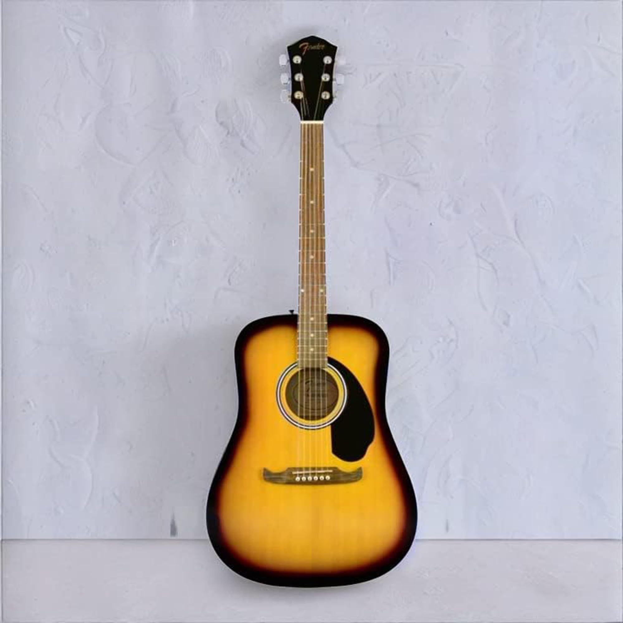 Fender Dreadnought Acoustic Guitar Sunburst Bundle with Gig Bag, Tuner, Strap, Strings, Picks & Online Lessons - Perfect for Beginners, Campfire Jams & Home Recording Studios