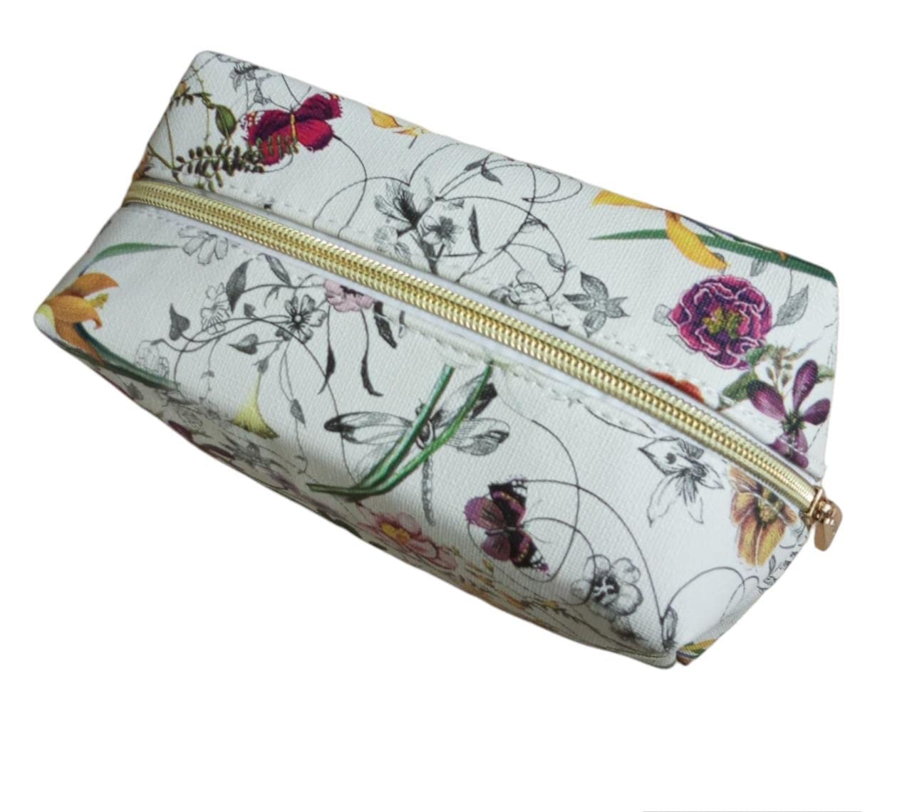 Bridester Floral Large Makeup Bag for Women & Girls - Waterproof Travel Cosmetic Pouch with Zipper, Stylish Storage Organizer for Makeup Accessories | Perfect Gift for Birthday, Travel & Daily Use