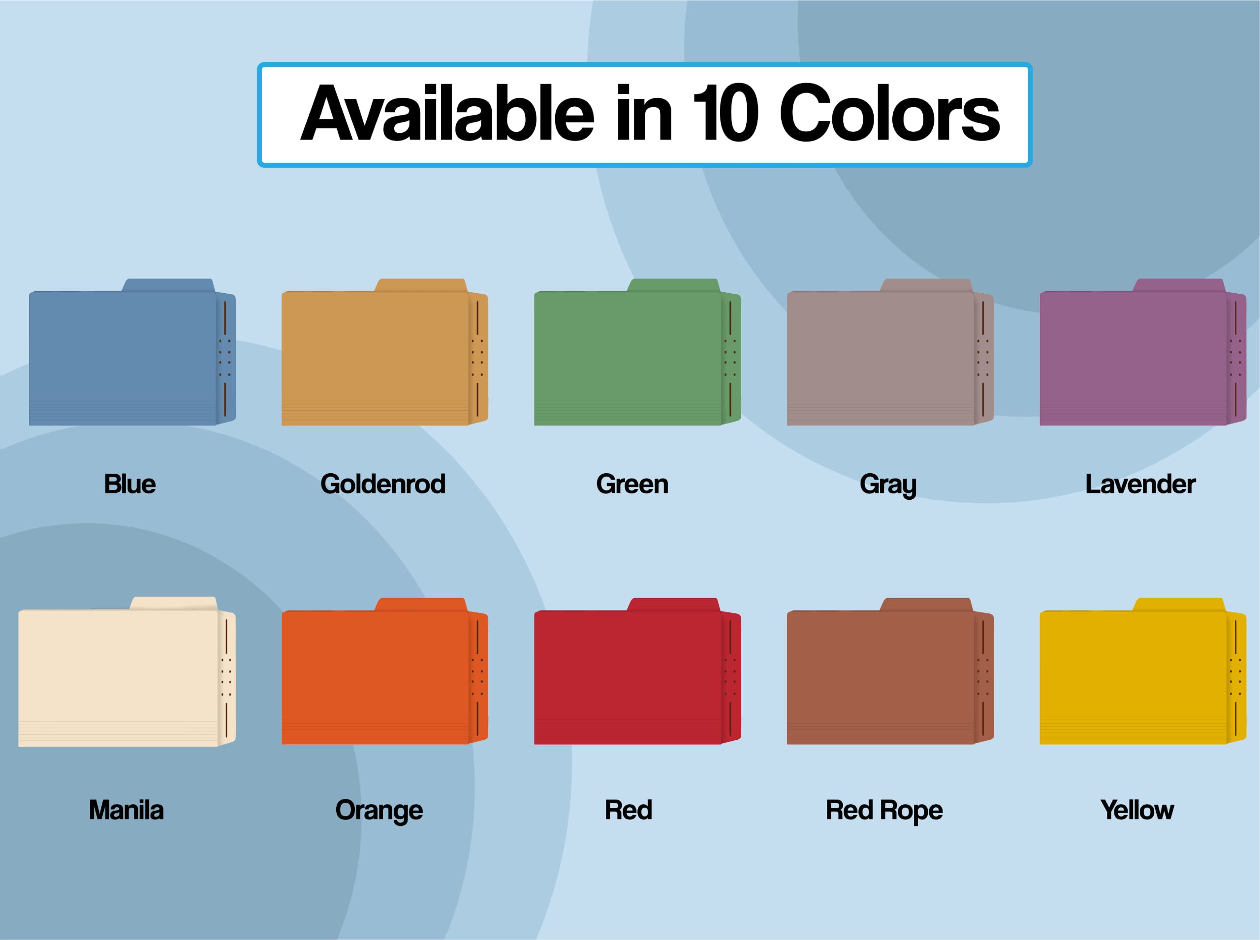 Premium Lavender File Folders - Letter Size, 2