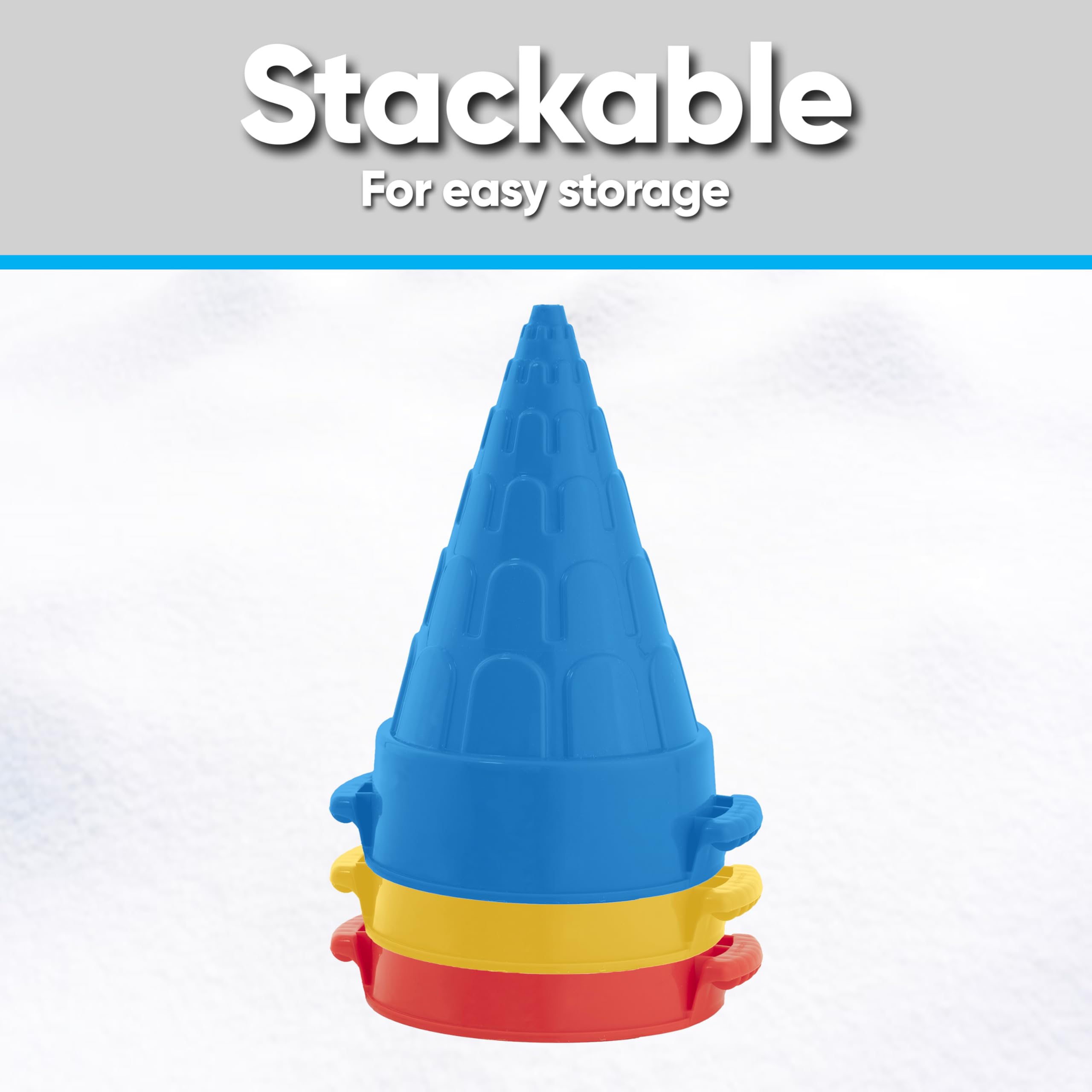 Premium Sandcastle Building Kit & Snow Brick Maker - Kids & Adults Beach & Snow Toys for Sandcastles, Igloos, Snow Forts | Perfect for Summer Beach Days & Winter Snow Play | Outdoor Sandbox & Snow Play Essentials