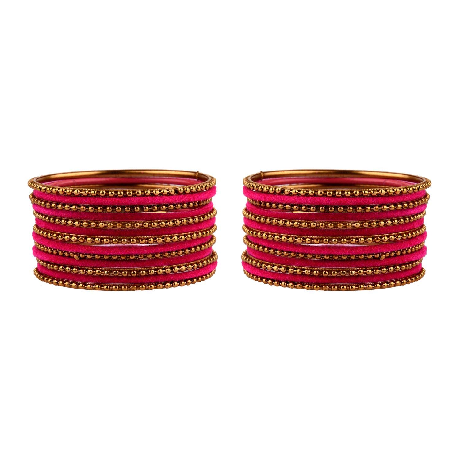 Elegant Indian Oxidized Jewelry Set for Women - Boho Velvet Bangles & Bracelets for Navratri, Festivals & Boho Fashion | Perfect for Weddings, Parties & Ethnic Outfits