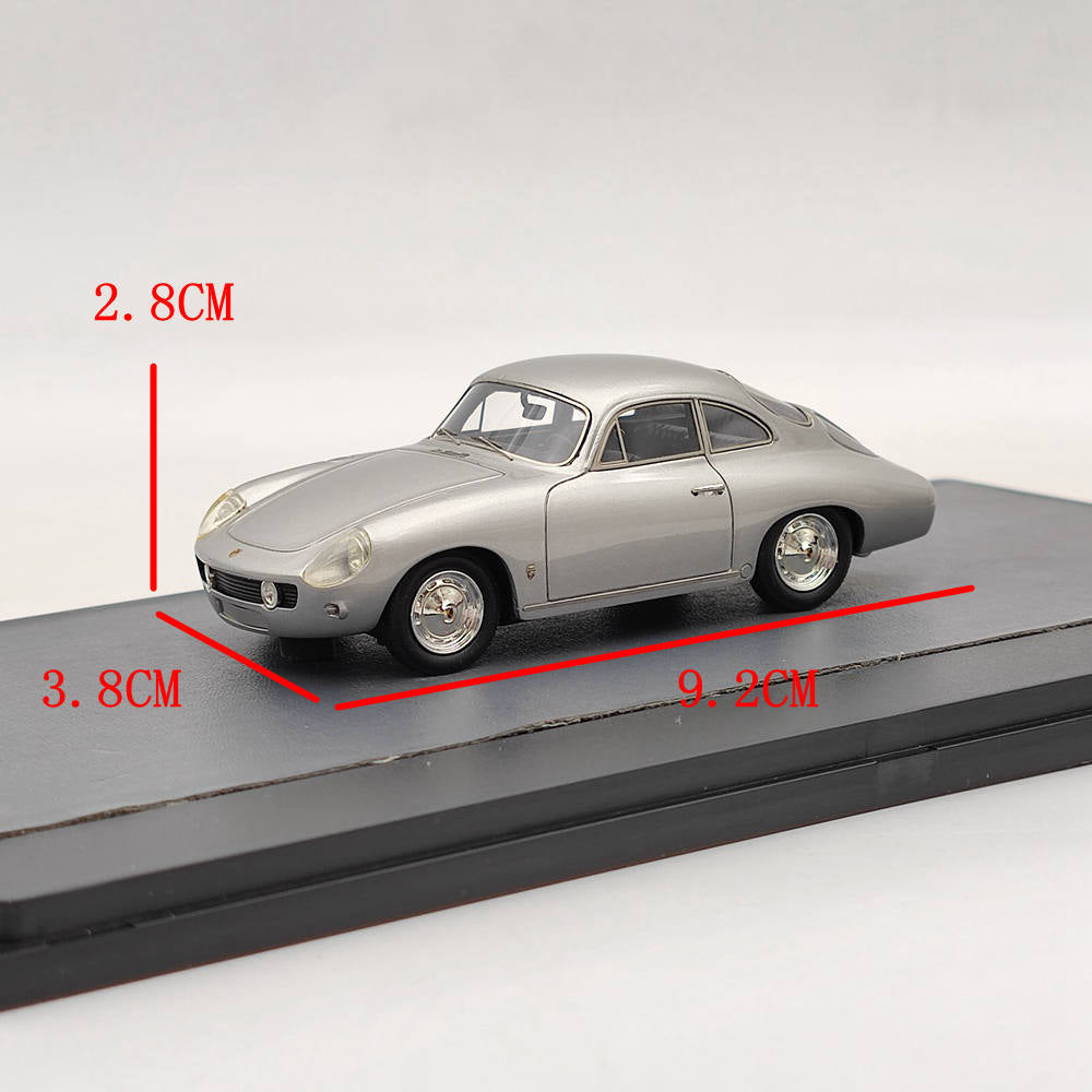 1/43 Scale Porsche 356B 1600 Reutter Ghia Aigle 1961 Silver Resin Model Car MX41607 - Collectible Diecast Vehicle for Display & Gift Giving | Perfect for Car Enthusiasts and Model Collectors