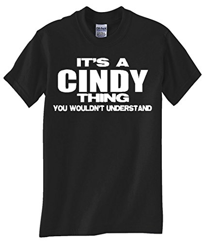 STUFF WITH ATTITUDE Cindy Thing Black Graphic T-Shirt for Women | Cool Casual Streetwear Tee for Everyday Wear & Outings