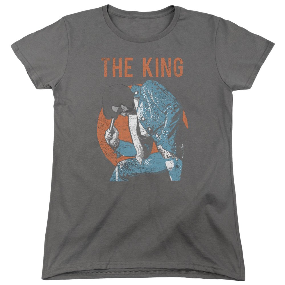 Elvis Presley Mic in Hand Women's Vintage T-Shirt - Retro Music Band Tee for Concerts & Casual Wear