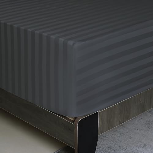 Striped Satin-dark Grey