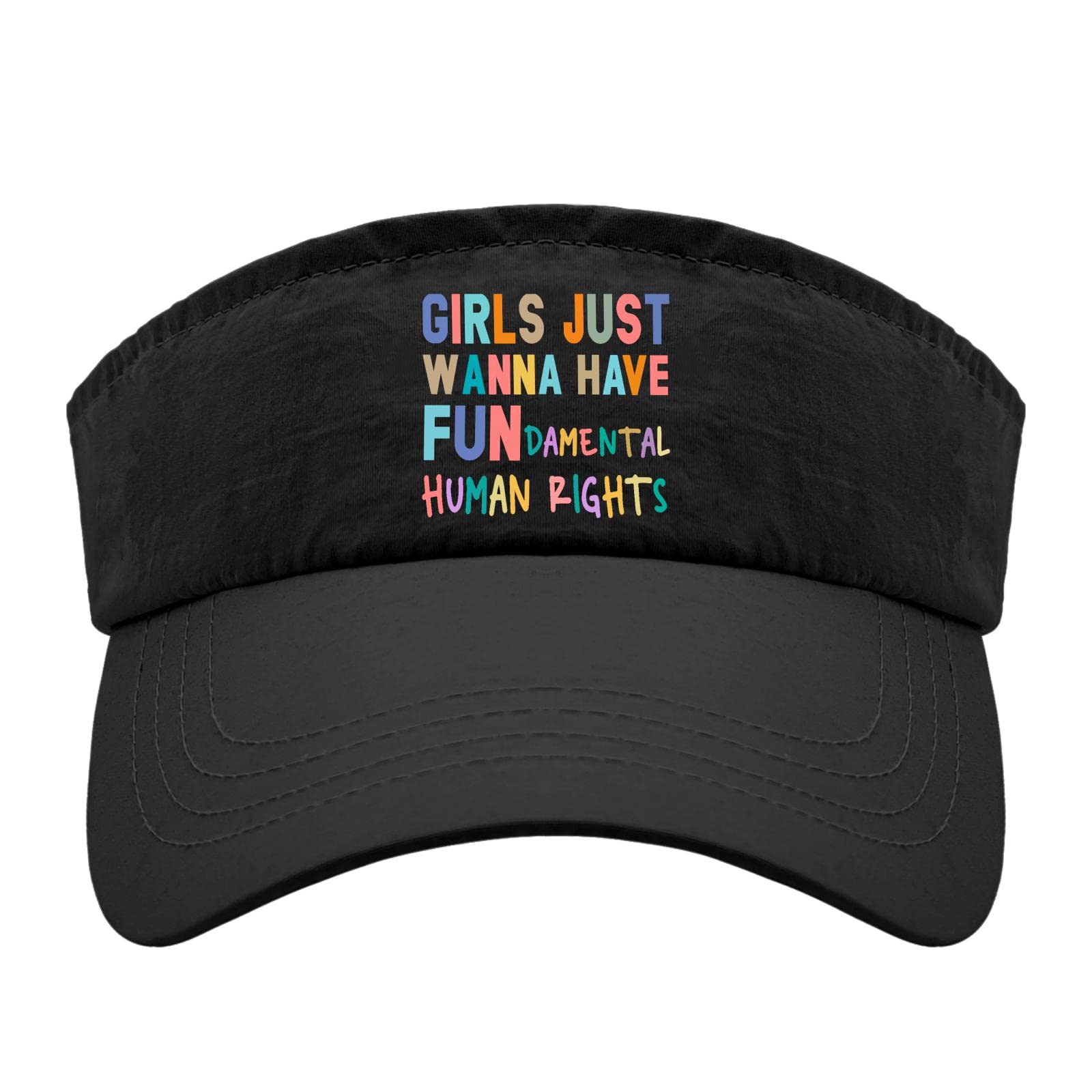 Stylish Women's Sun Visor Hat - Vintage 1950s Inspired Baseball Cap with Brim, UV Protection & Funny Pro-Choice Design - Perfect for Outdoor Sports, Beach, Running & Summer Fashion