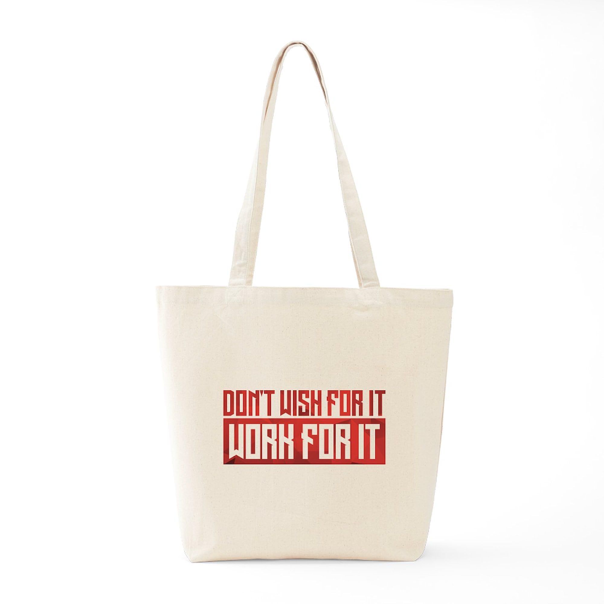 Eco-Friendly Motivational Quote Tote Bag - Reusable Natural Canvas Shopping Bag for Women | Sustainable Cotton Grocery Tote | Perfect for Work, School, Beach & Travel | Inspirational Gift for Daily Use, Special Occasions & Earth Day | Carry Your Essentials in Style While Supporting Sustainability