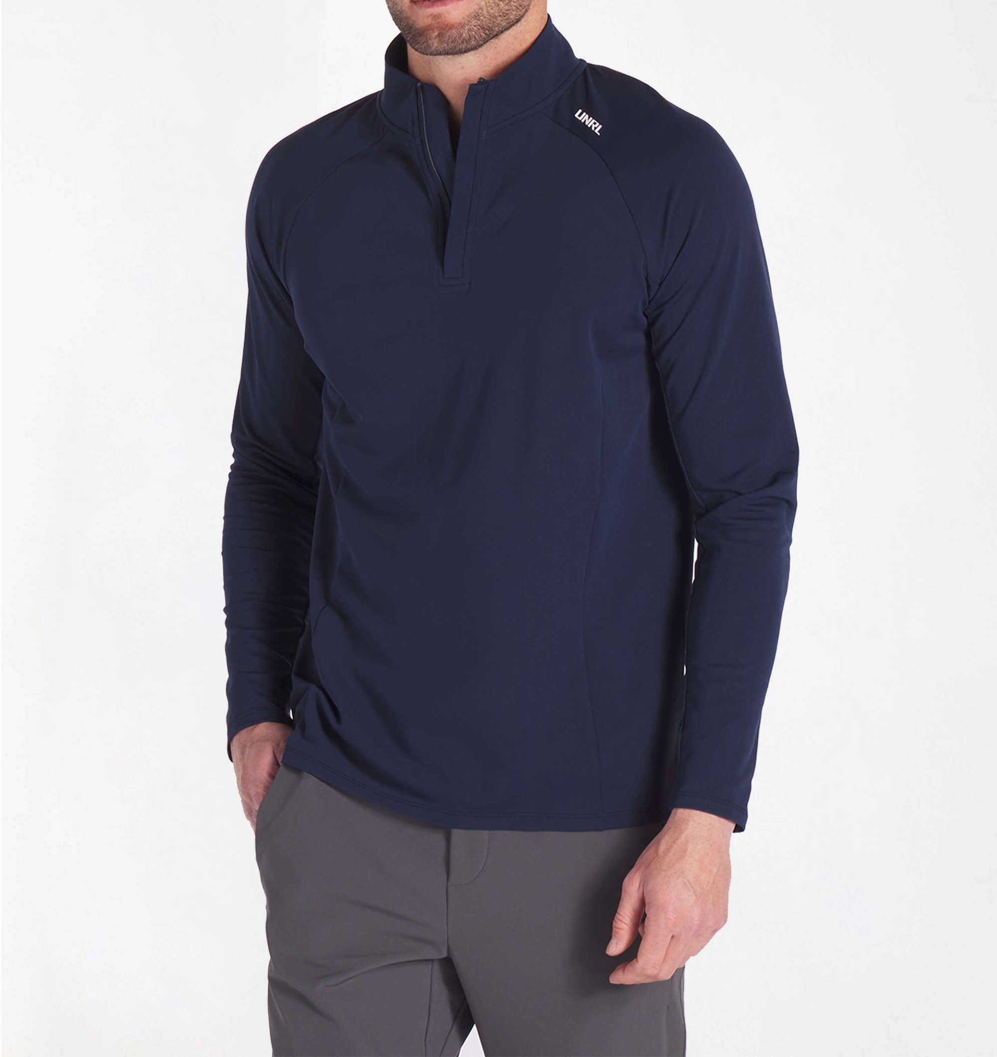 UNRL Highlands Quarter Zip Fleece Pullover - Men's Lightweight Thermal Jacket for Outdoor Hiking & Casual Wear