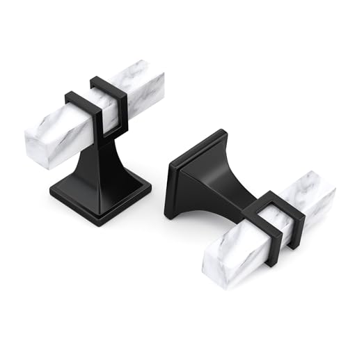 White Marble & Black