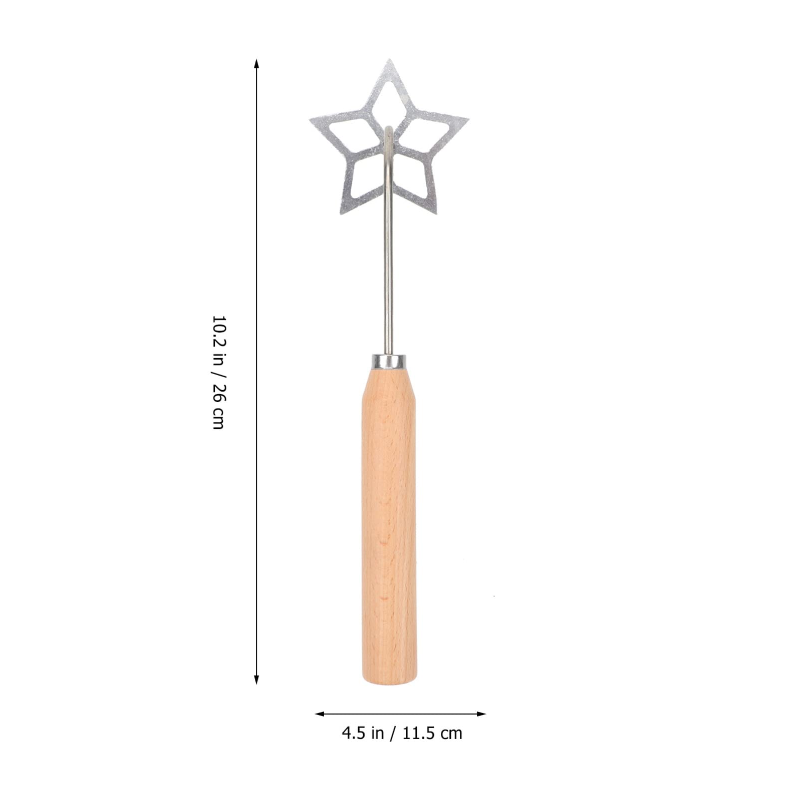 HANABASS 12-Piece Rosette Timbale Set - Star Shaped Aluminum Waffle Molds with Wooden Handle for Homemade Swedish Rosette Cookies, Bunuelos & Doughnuts - Perfect for Holiday Baking, Party Treats & Family Dessert Making