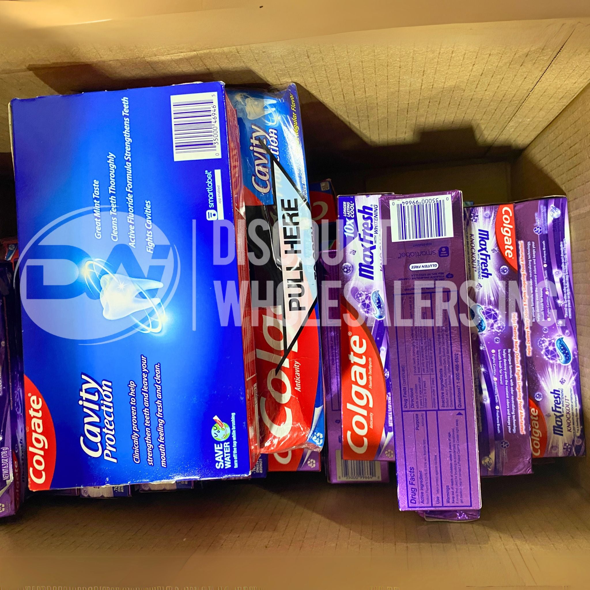 Colgate Assorted Toothpaste Variety Pack - 50 Pieces (Mint, Whitening, Cavity Protection) for Home, Travel & Office Use