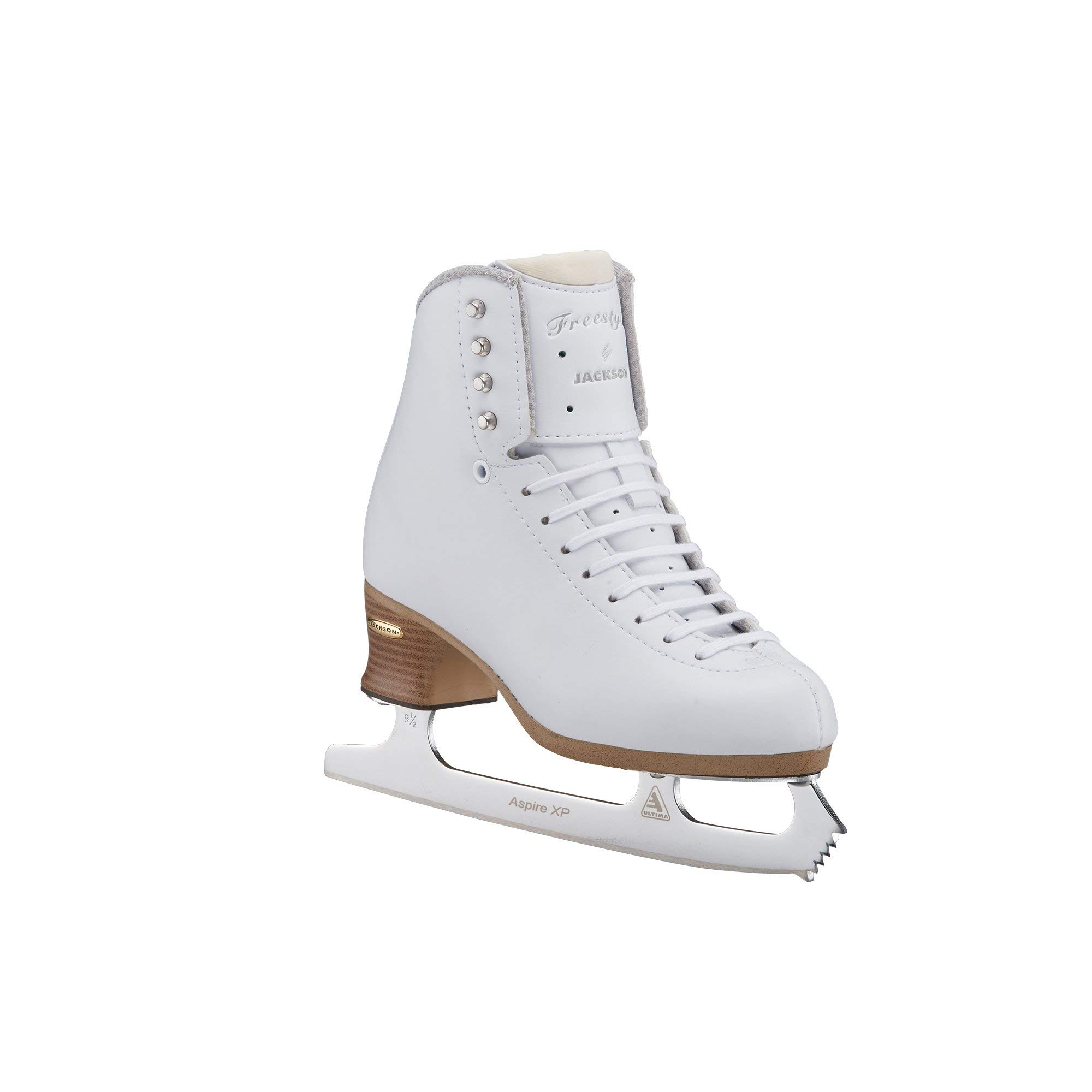 Jackson Freestyle Women's/Girls Figure Ice Skates - Size 7.5 Regular Width - White - Perfect for Competitive Skating & Ice Dancing Practice