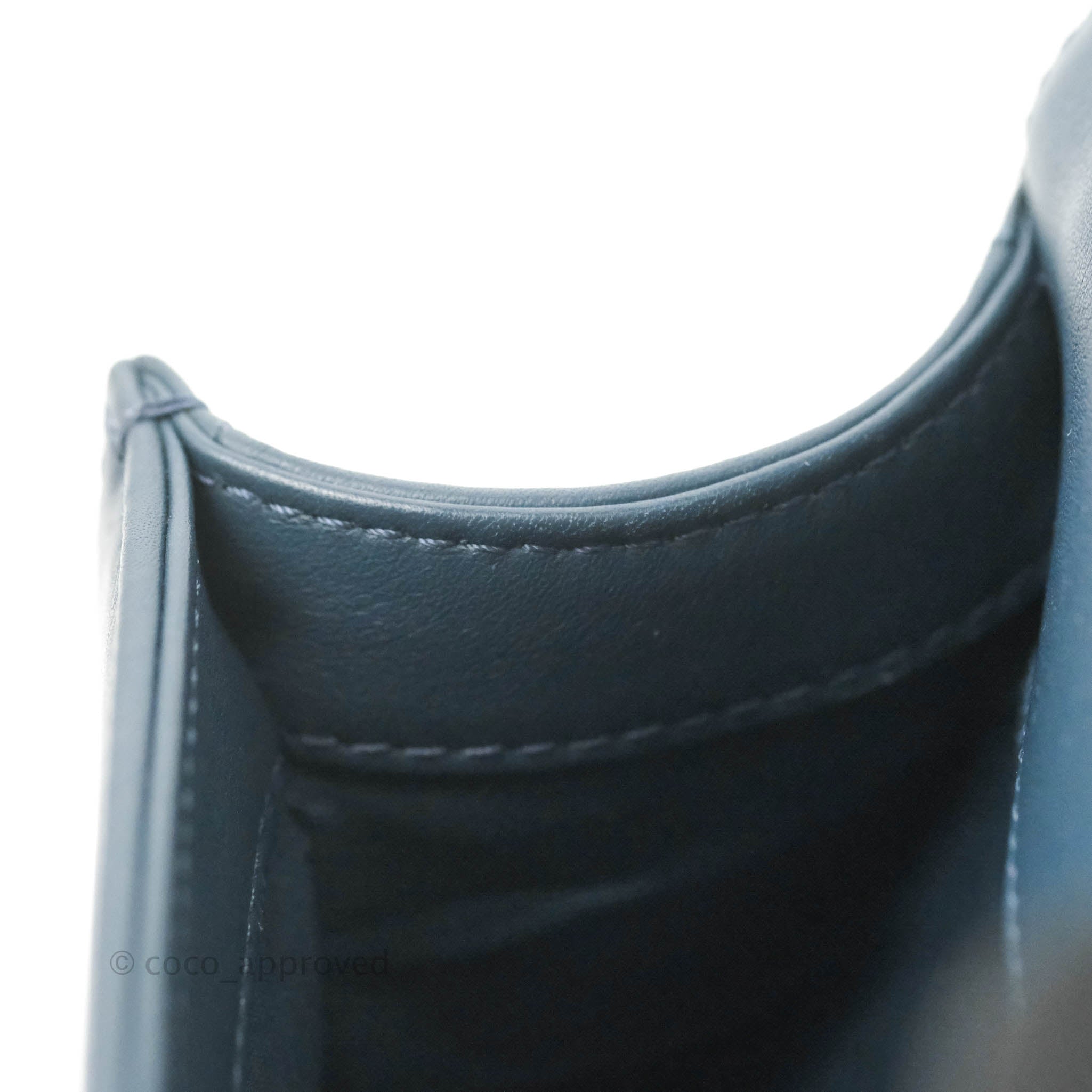 Chanel Boy Small Navy Blue Calfskin Leather Bag with Ruthenium Hardware - Perfect for Evening Events & Luxury Fashion Accessories