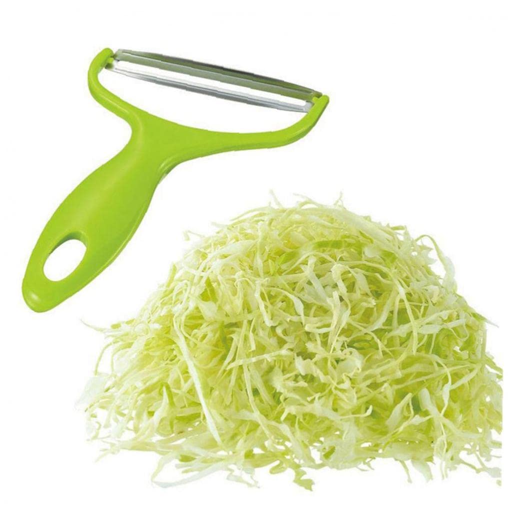 1PC Stainless Steel Cabbage Grater Slicer - Potato Peeler, Vegetable Cutter & Salad Maker - Multi-Purpose Fruit Zester for Kitchen, Camping & Meal Prep