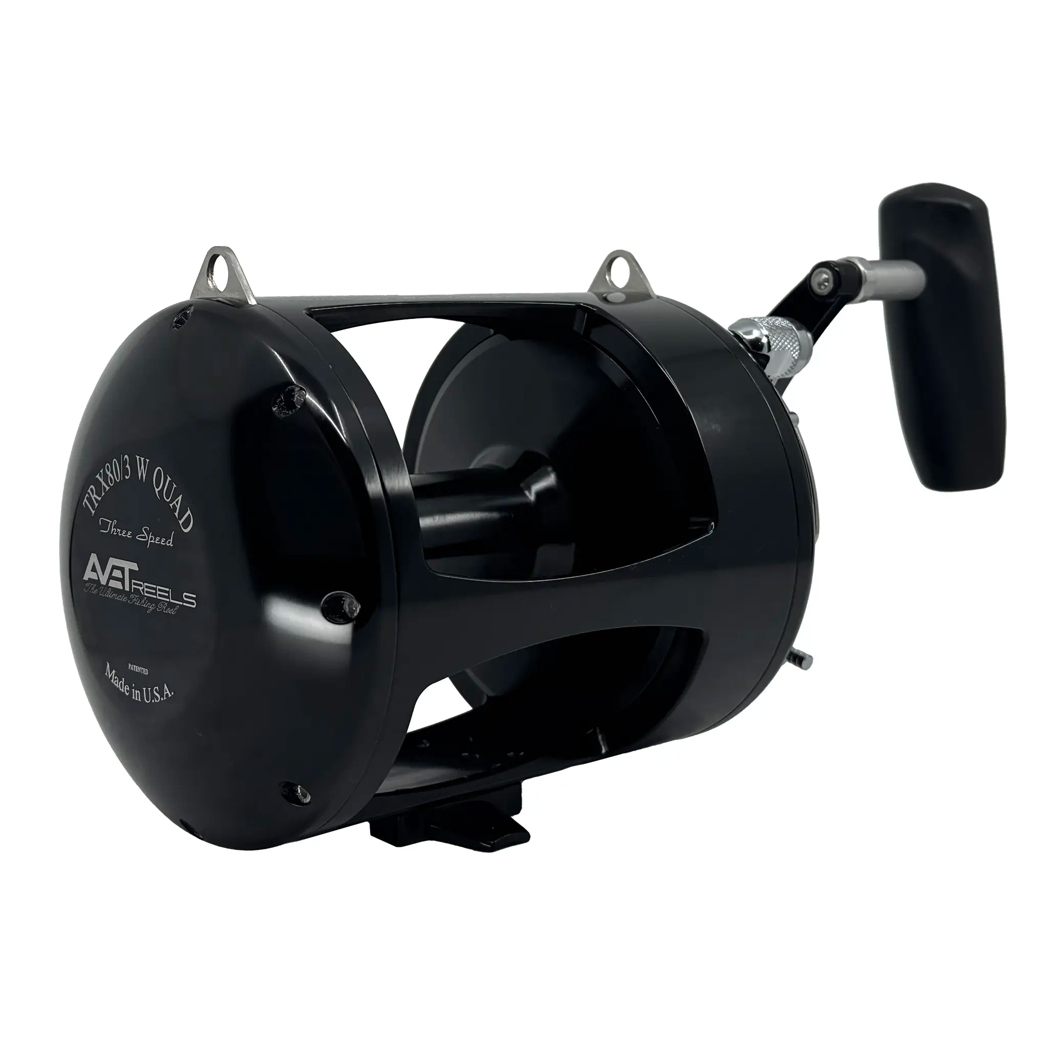 Avet Quad T RX 80W 3-Speed Saltwater Fishing Reel - Heavy Duty Offshore Trolling Reel for Big Game Fishing, Perfect for Deep Sea Fishing & Marlin Tuna Swordfish