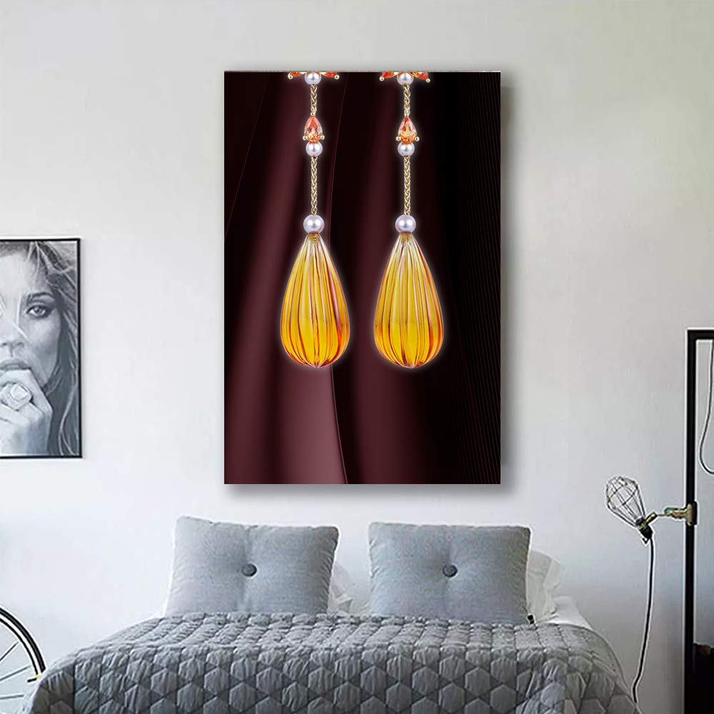 Wall26 Elegant Jewelry Giclee Canvas Wall Art - 32x48 Inches, Perfect for Bedroom, Living Room, House Decoration, and Home Art Display