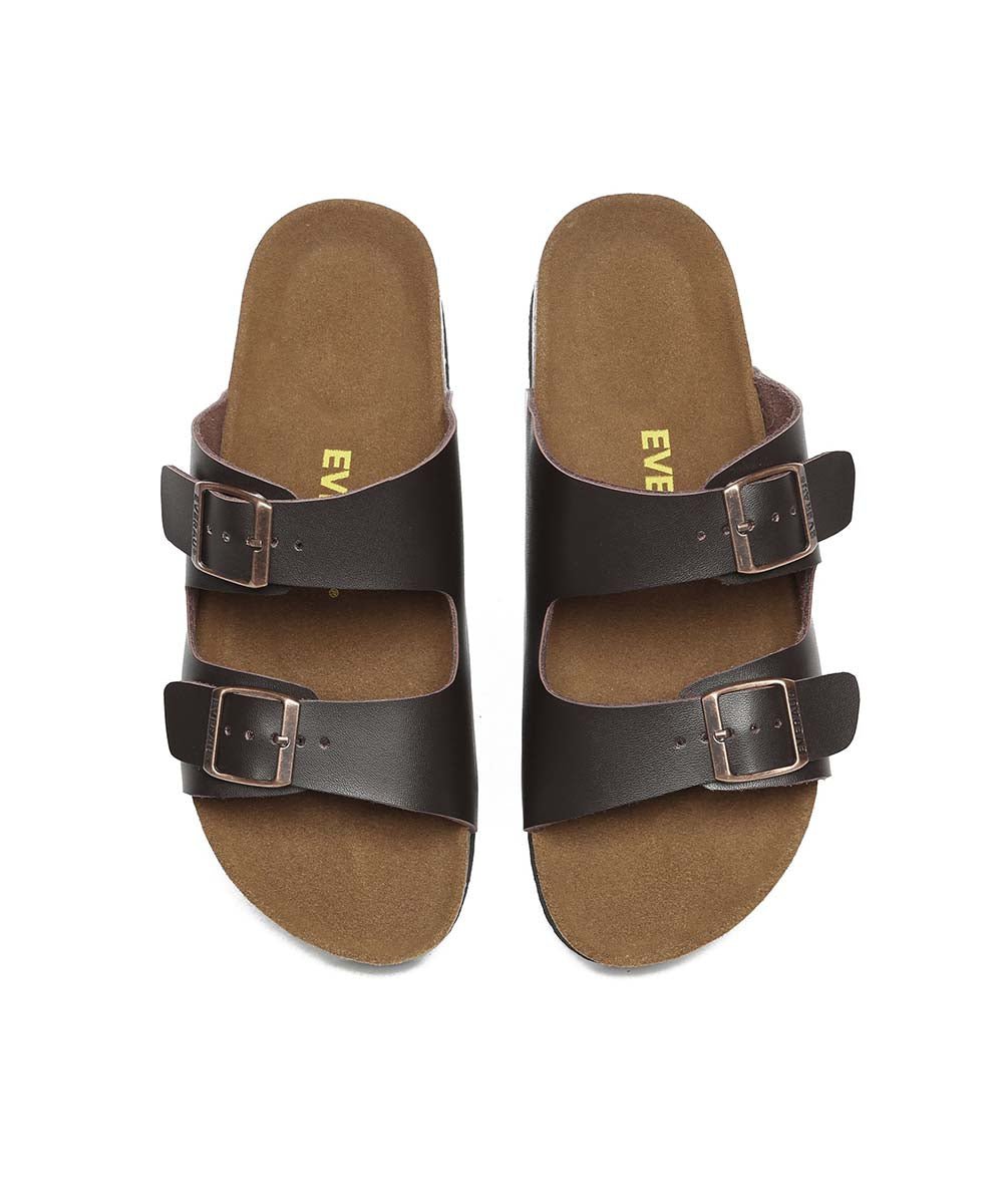 **Men's Hampton Comfortable Leather Sandals - Casual Outdoor Slip-On for Beach, Walking & Summer Travel**