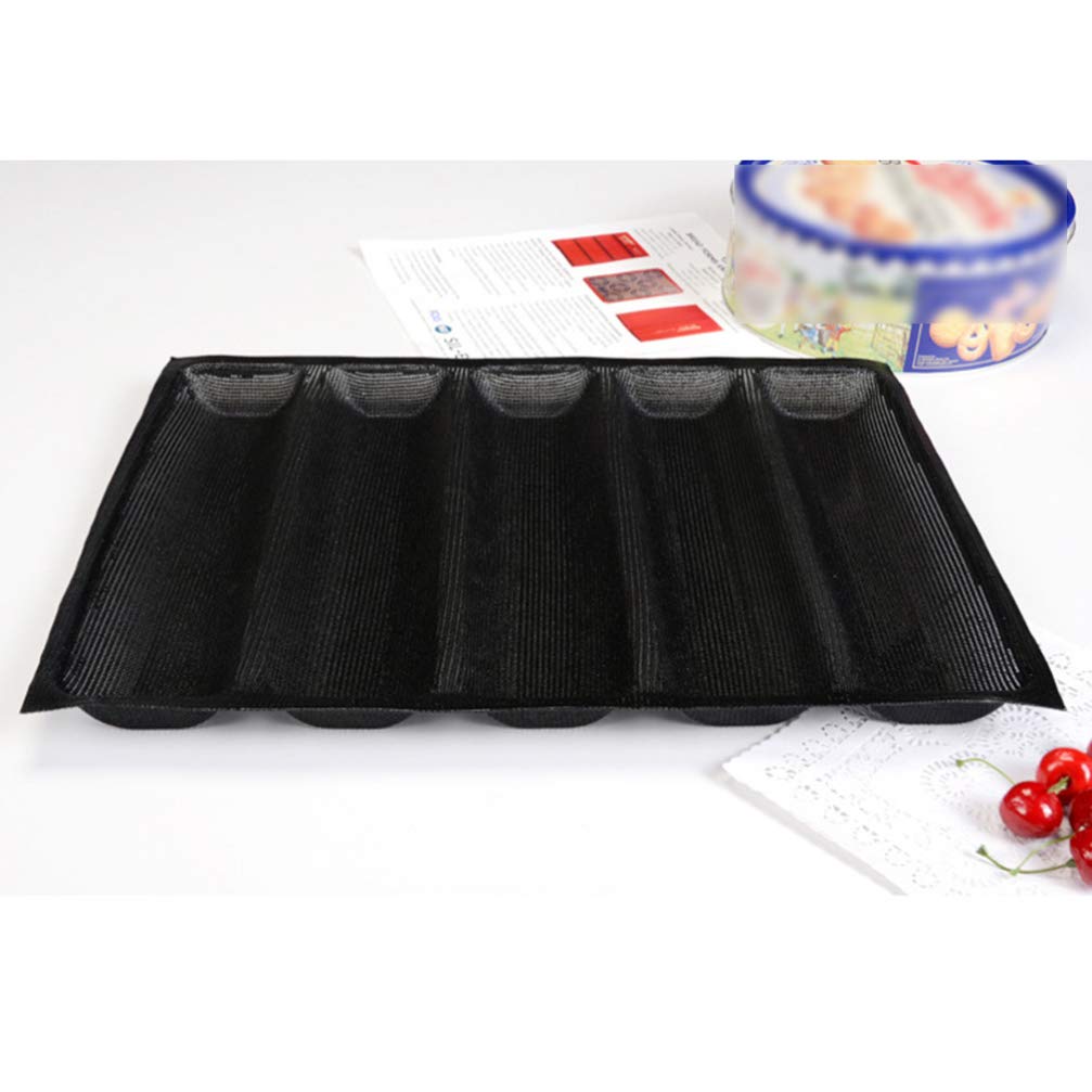**Nonstick Silicone Bread Loaf Pan - 12 Inch French Bread Baking Tray for Oven & Toaster, 5-Wave Design, Durable & Easy Clean - Perfect for Homemade Bread, Baguettes & Pastries (Ideal for Baking, Meal Prep & Gifting)**