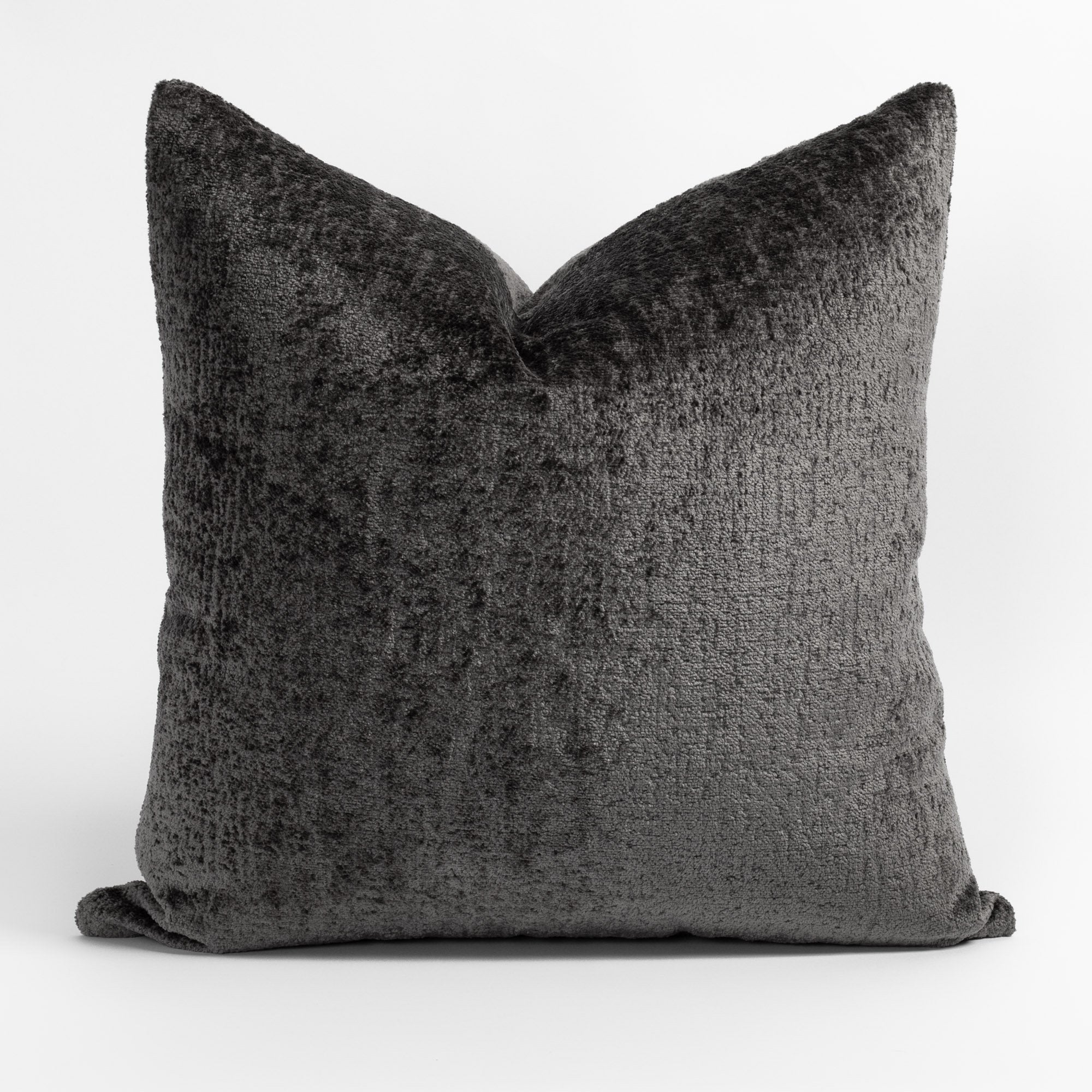 Premium Ginsberg Velvet Fabric in Pewter - Soft Luxury Upholstery Material for Sofas, Chairs & Home Decor Projects
