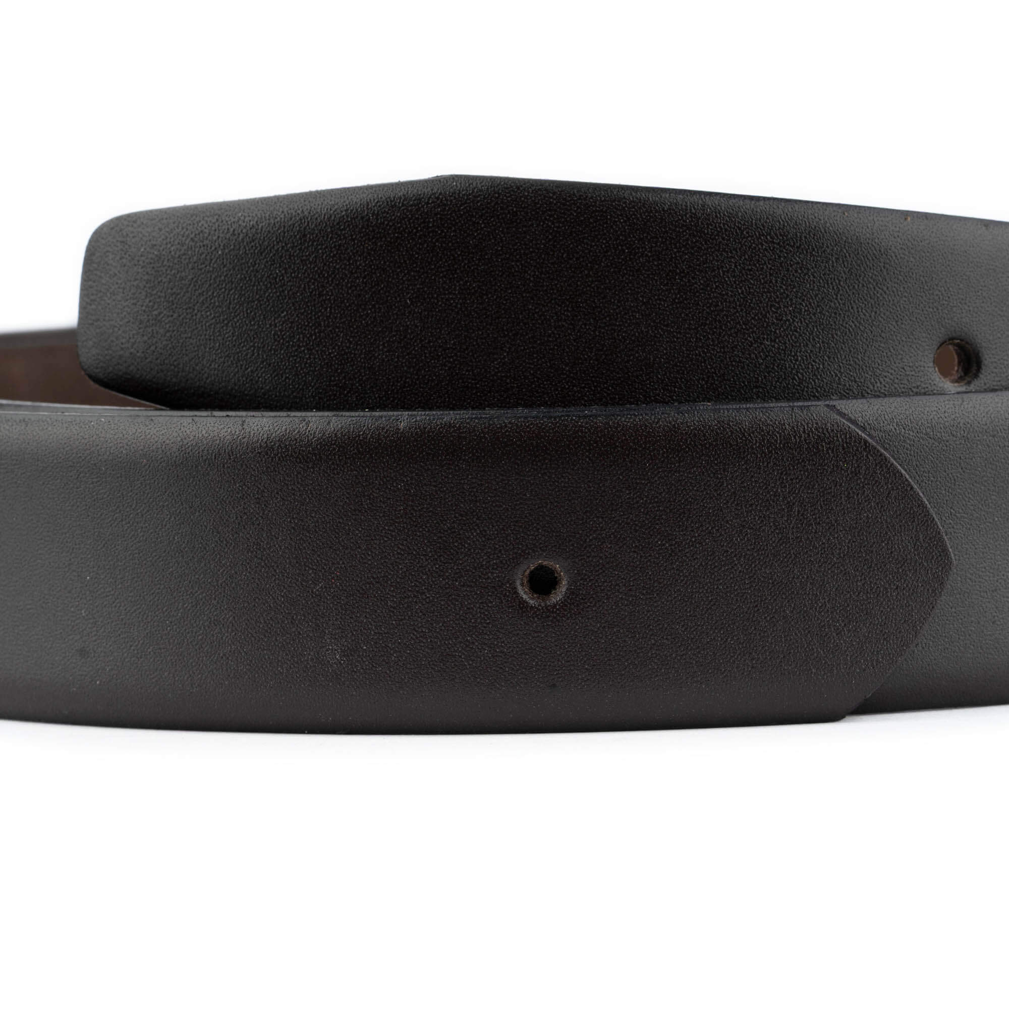 Premium 3.5cm Smooth Brown Leather Belt Strap Replacement for Montblanc Buckles - Genuine Leather Dress Belt for Men - Perfect for Office, Business Attire & Formal Occasions